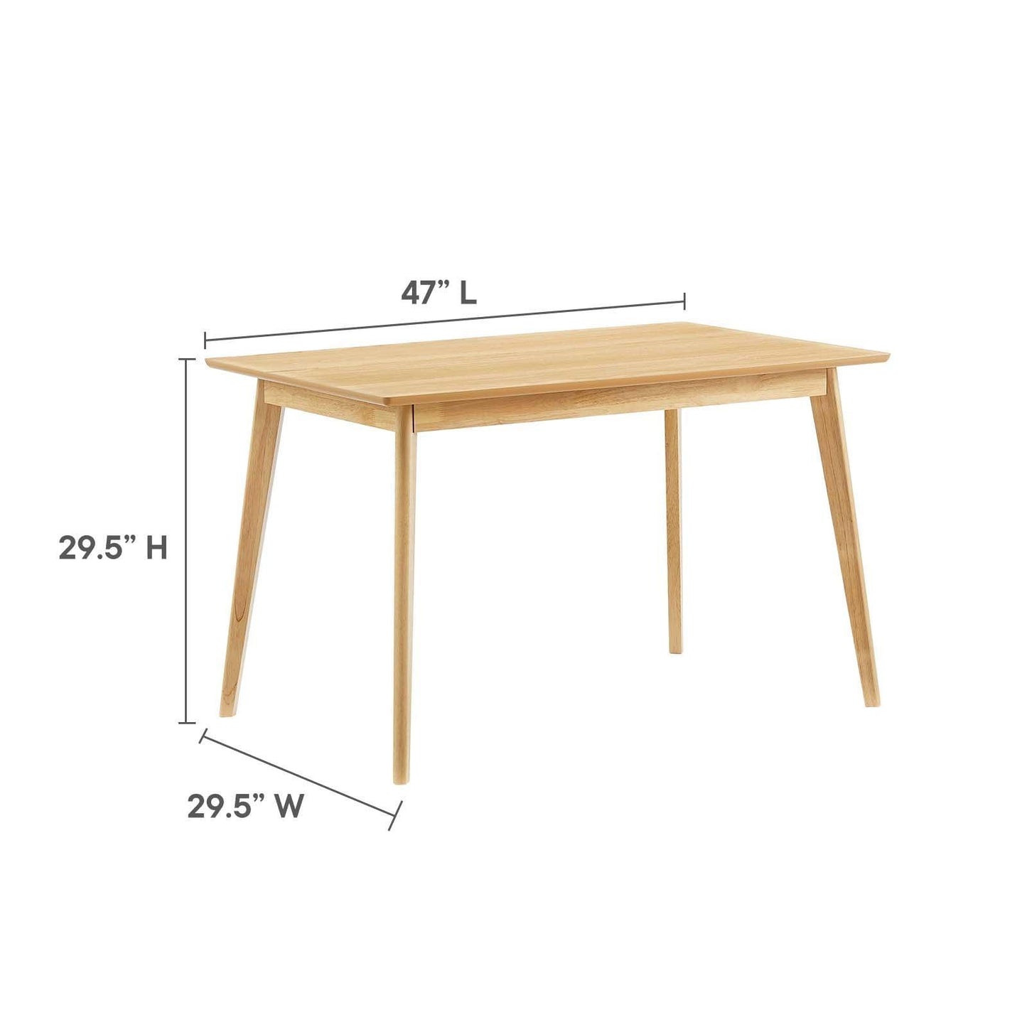 Modway Oracle 47" Rectangle Dining Table, EEI-3746 FredCo