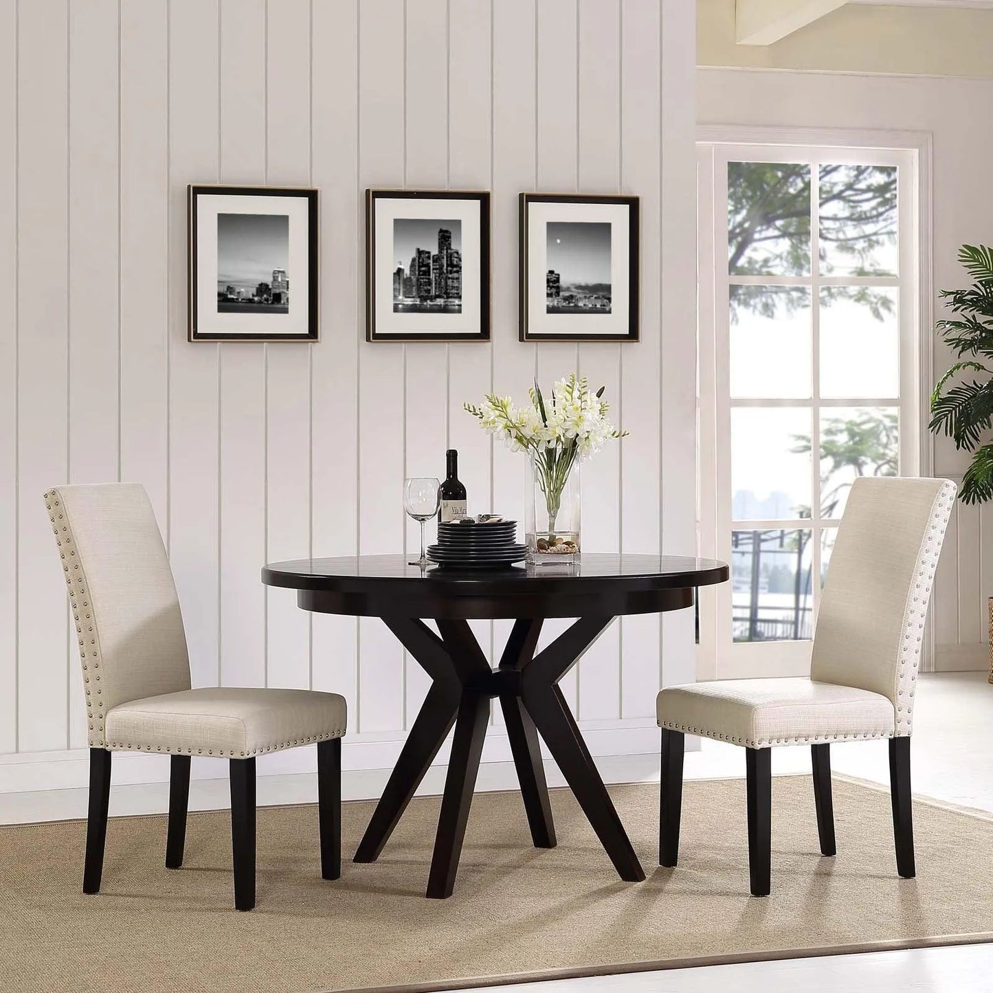 Modway Parcel Dining Side Chair Fabric Set of 2 FredCo