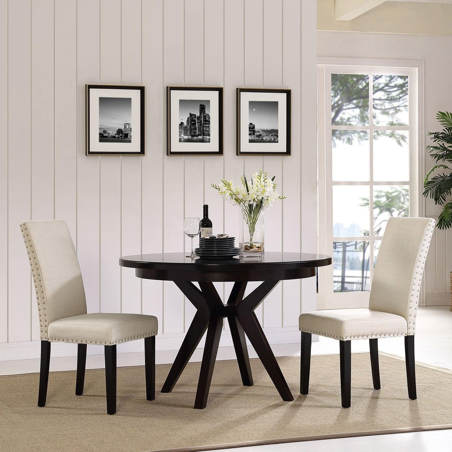 Modway Parcel Dining Upholstered Fabric Side Chair FredCo