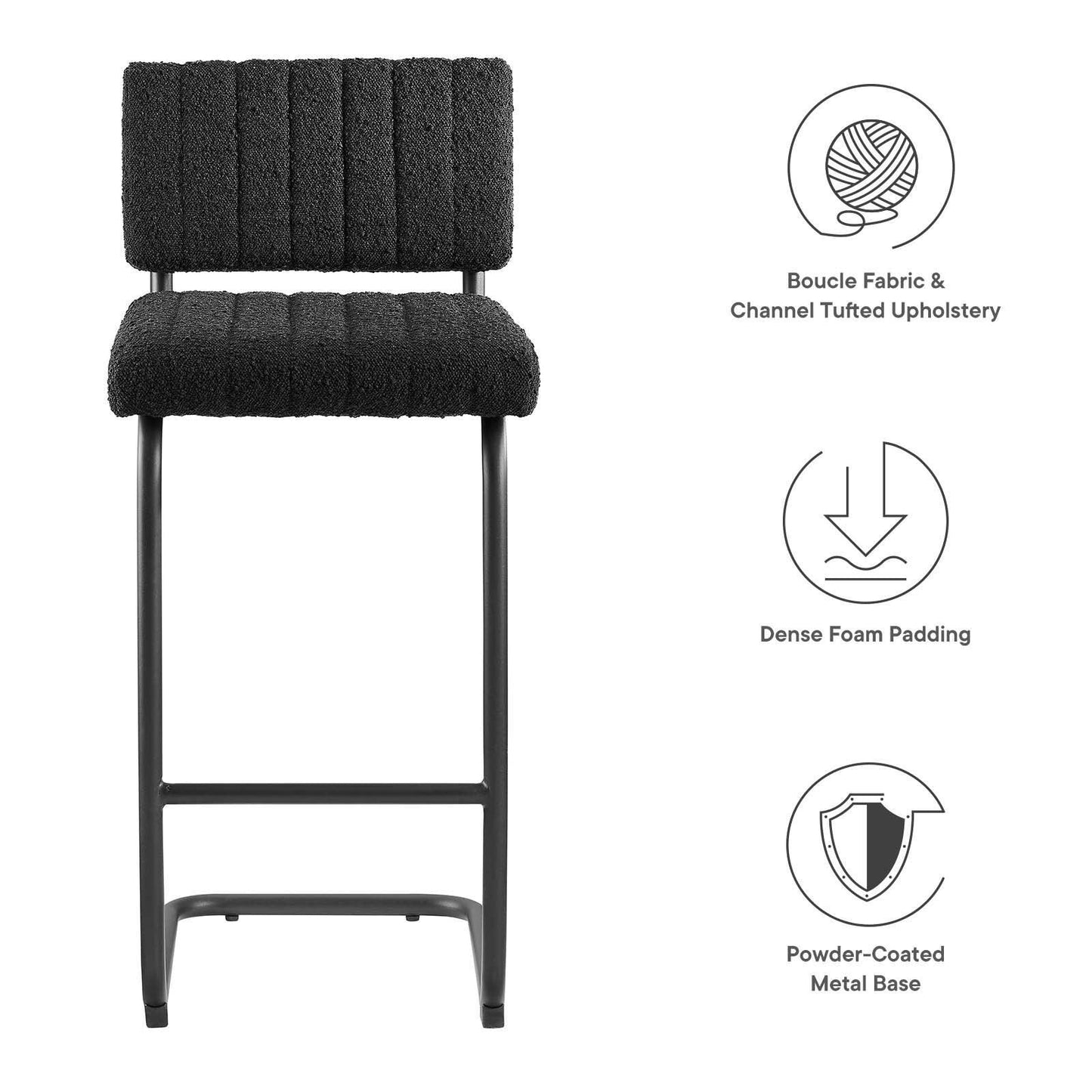 Modway Parity Boucle Counter Stools - Set of 2 FredCo
