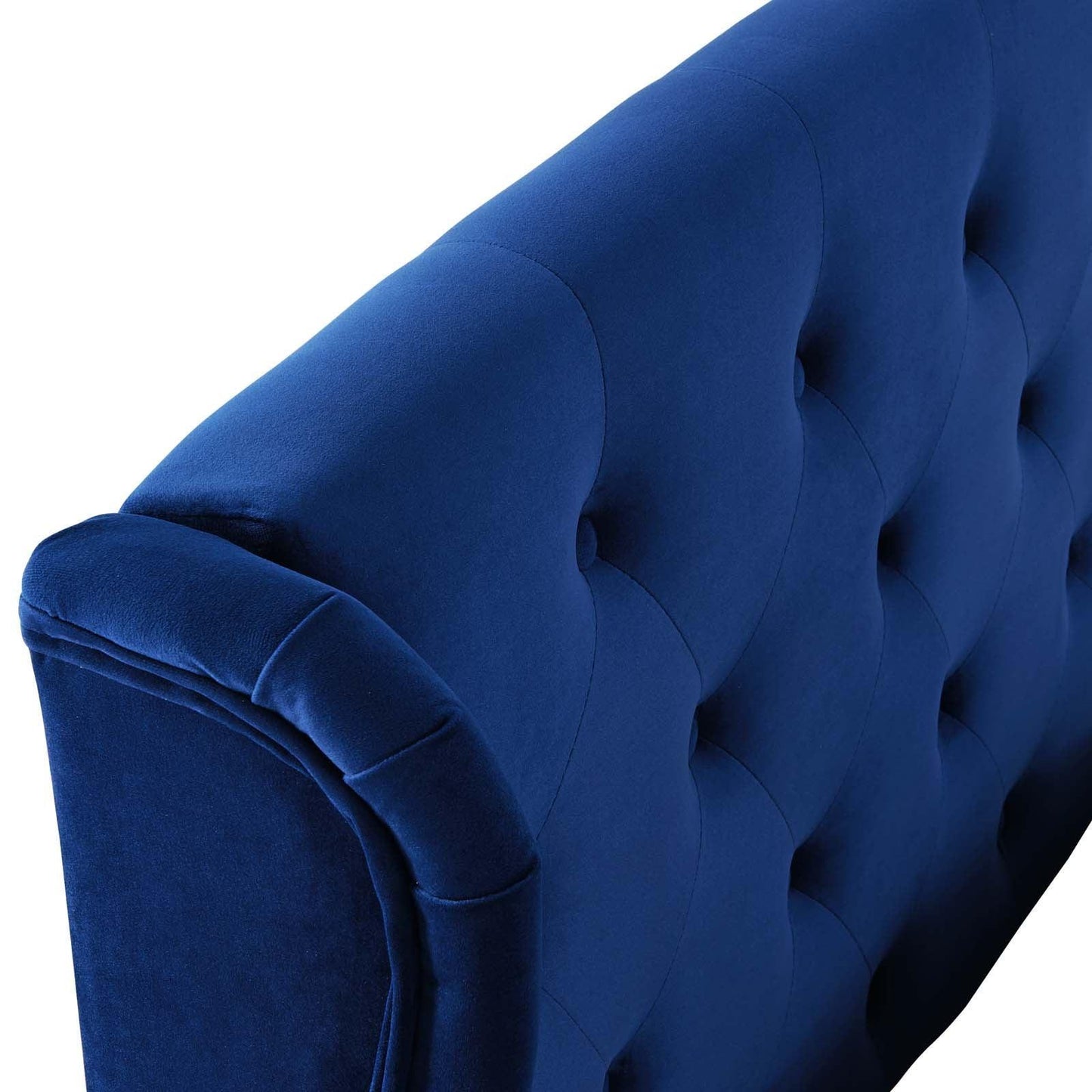 Modway Penelope Tufted Wingback Queen Performance Velvet Platform Bed FredCo