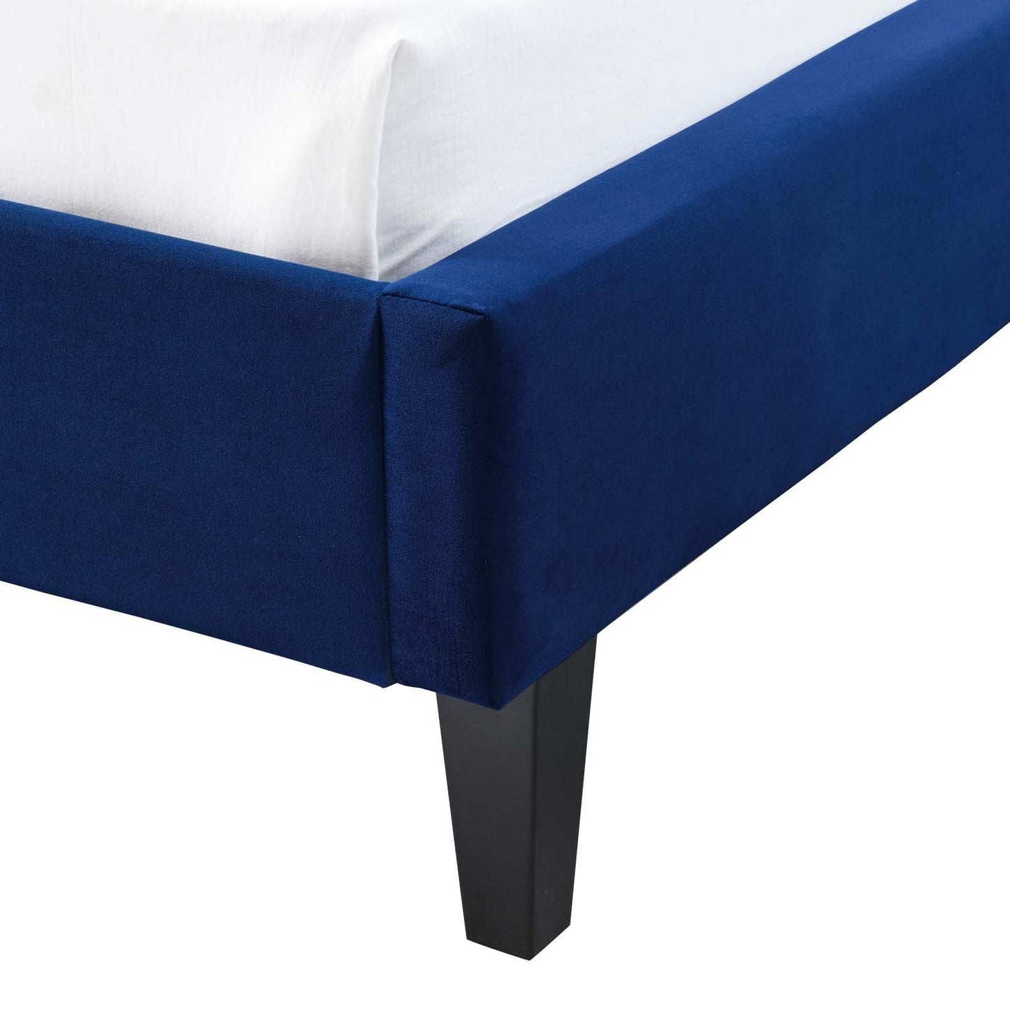Modway Penelope Tufted Wingback Queen Performance Velvet Platform Bed FredCo