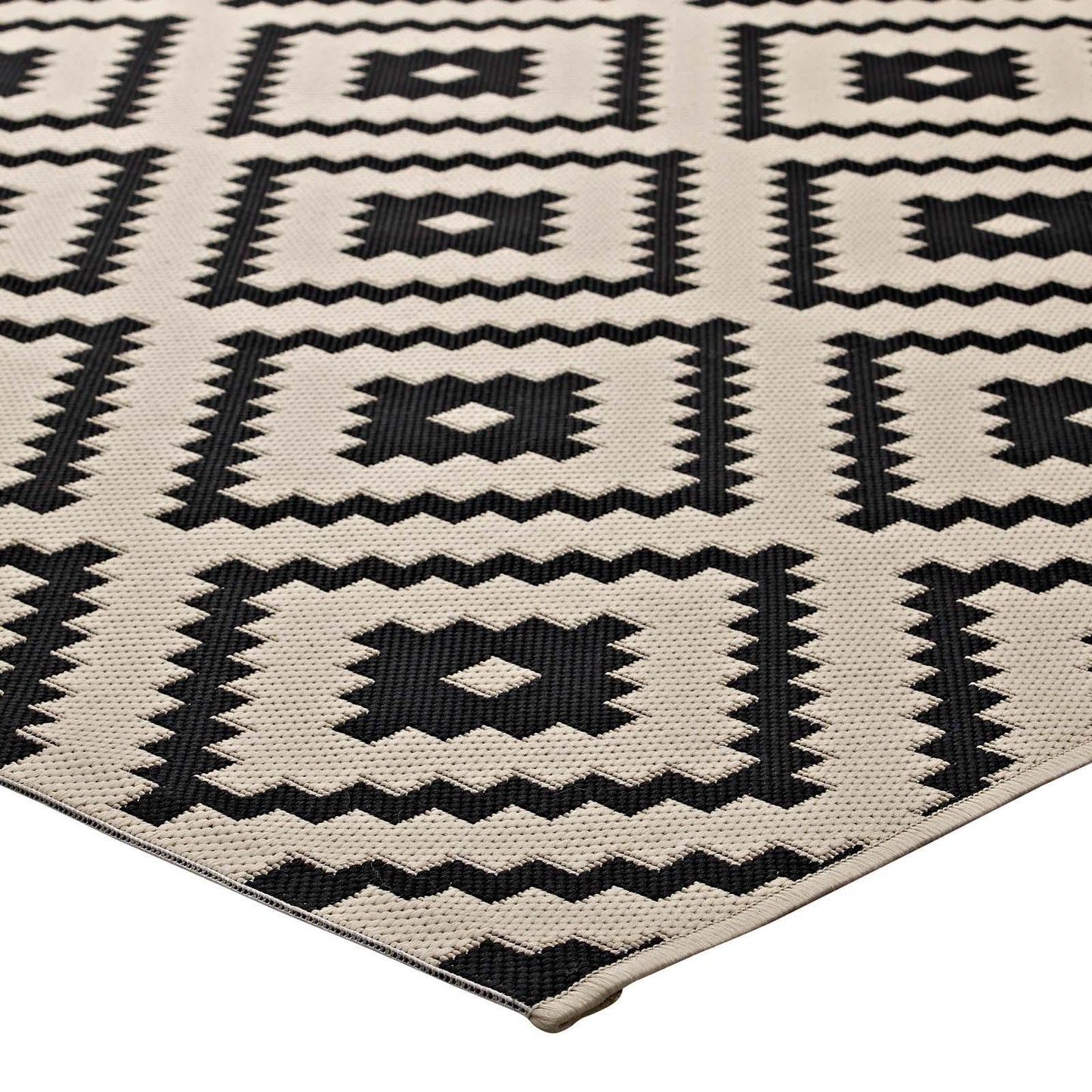 Modway Perplex Geometric Diamond Trellis Indoor and Outdoor Area Rug FredCo