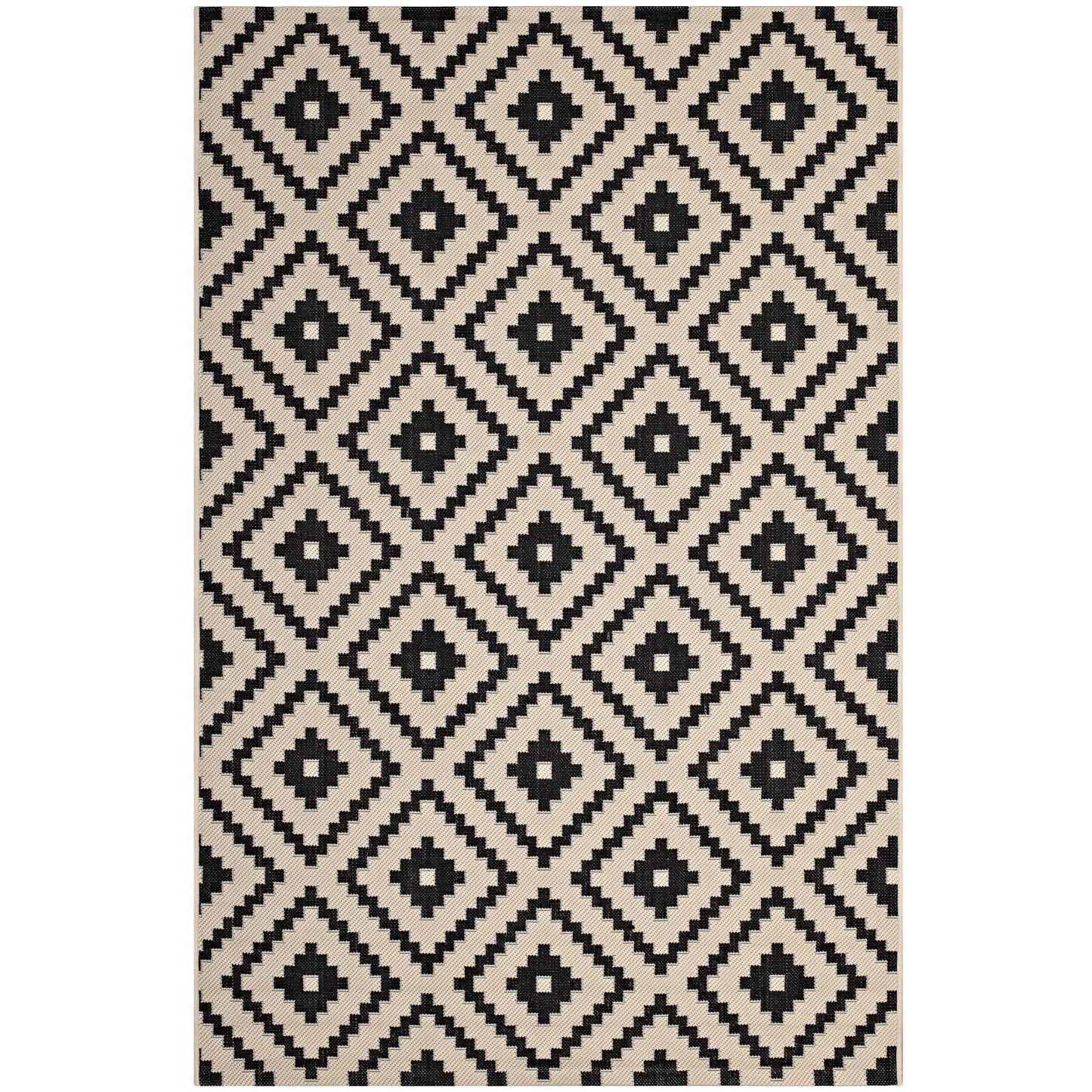 Modway Perplex Geometric Diamond Trellis Indoor and Outdoor Area Rug FredCo