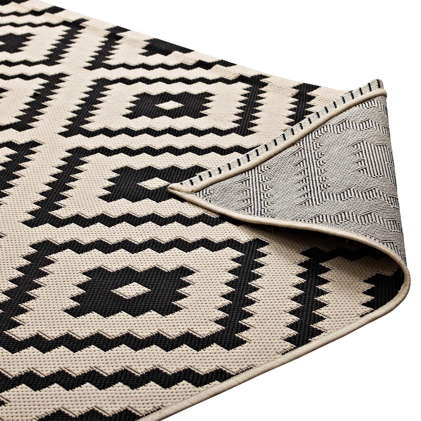 Modway Perplex Geometric Diamond Trellis Indoor and Outdoor Area Rug FredCo