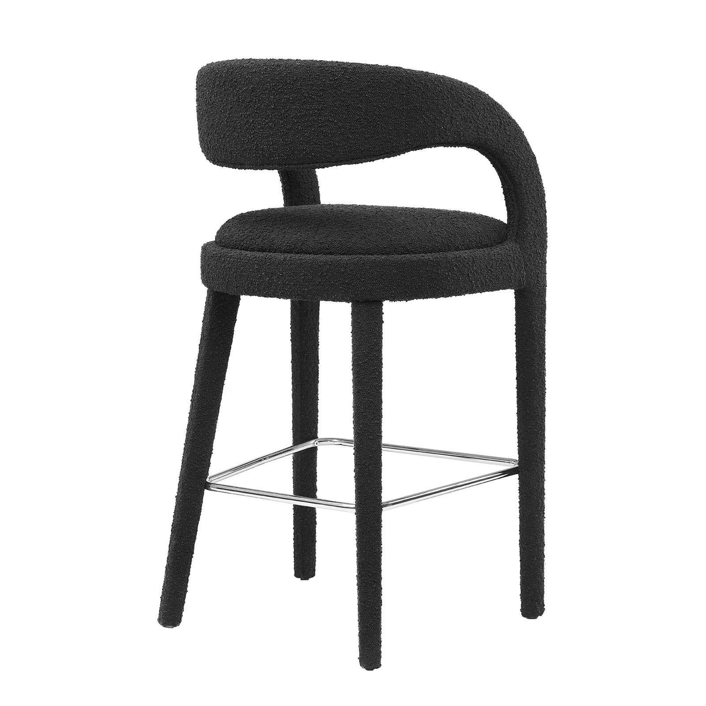Modway Pinnacle Boucle Upholstered Bar Stool Set of Two, EEI-6568 FredCo
