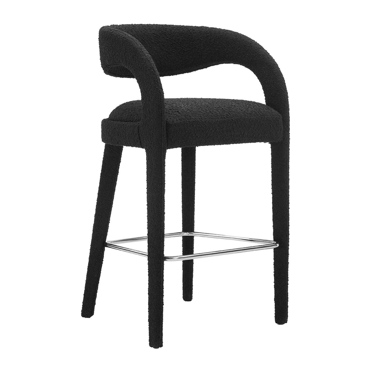 Modway Pinnacle Boucle Upholstered Bar Stool Set of Two, EEI-6568 FredCo