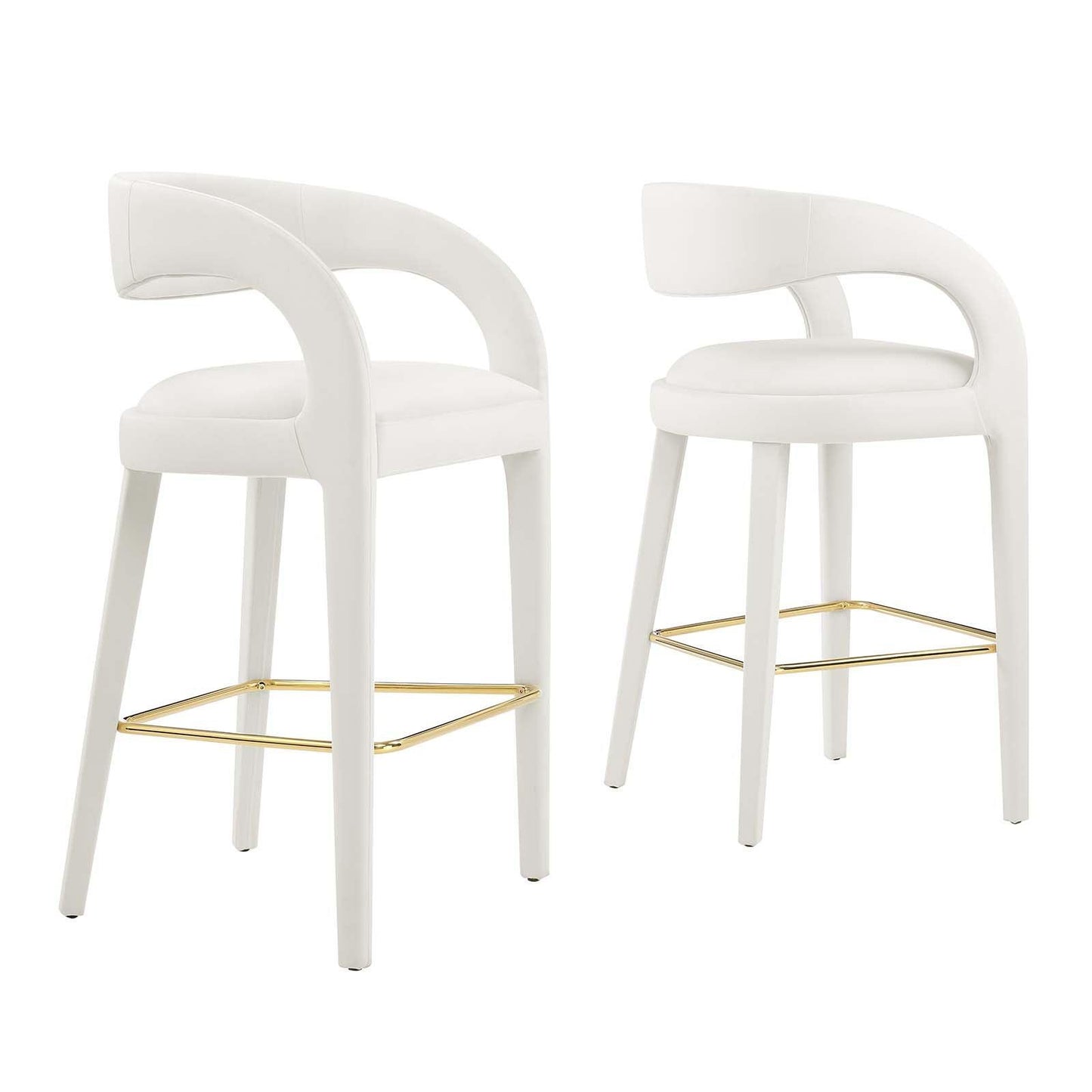 Modway Pinnacle Performance Velvet Bar Stool Set of Two, EEI-6569 FredCo