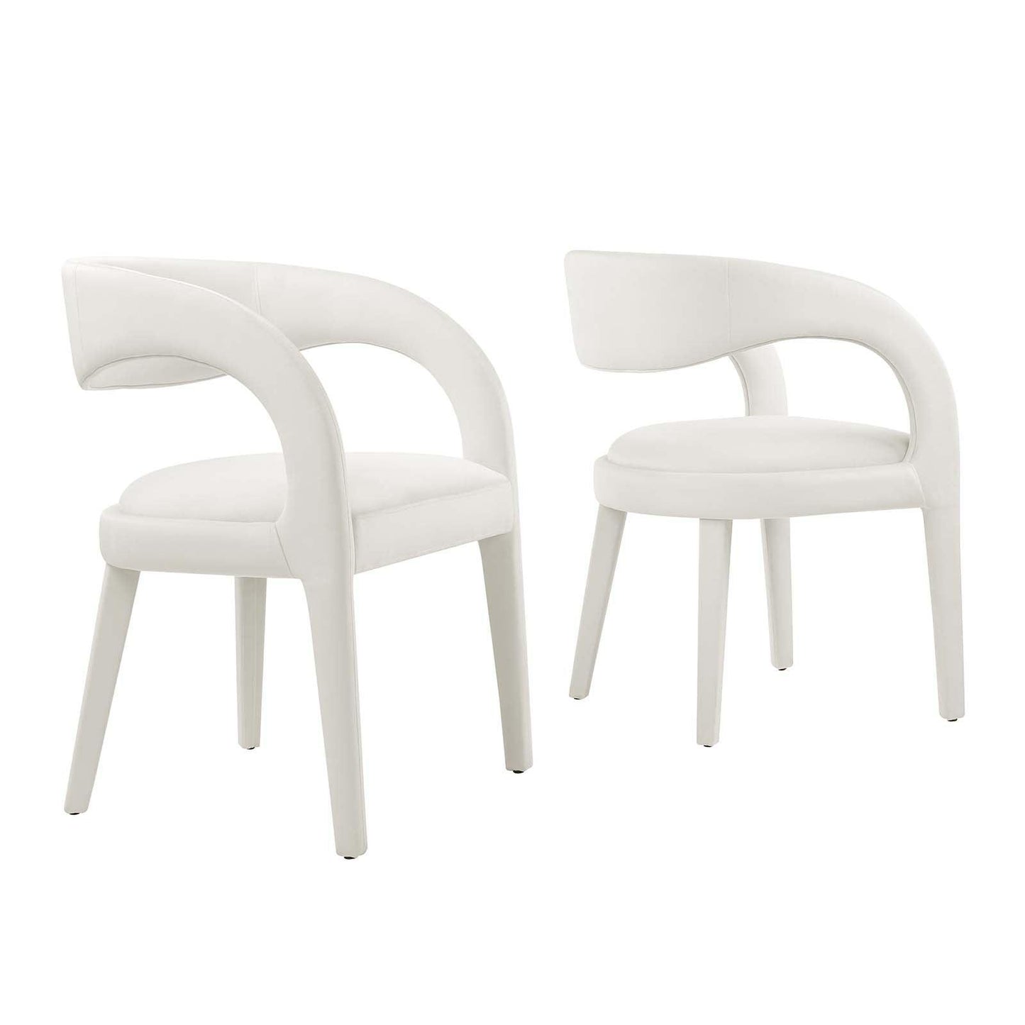 Modway Pinnacle Performance Velvet Dining Chair Set of Two, EEI-6563 FredCo