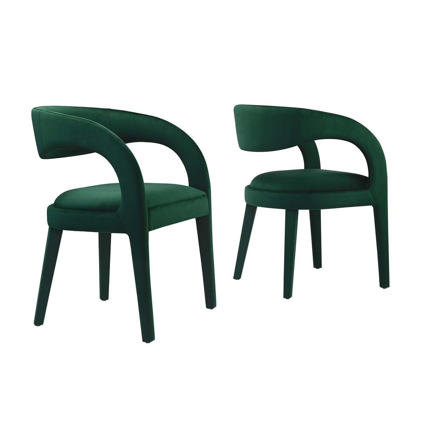 Modway Pinnacle Performance Velvet Dining Chair Set of Two, EEI-6563 FredCo