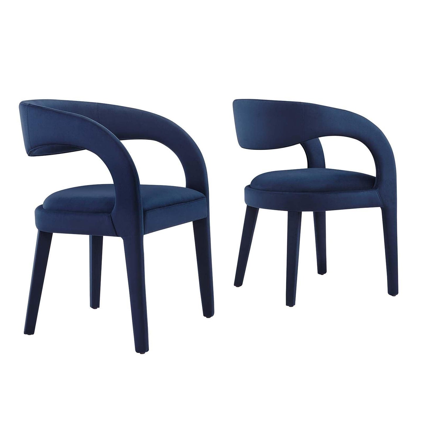 Modway Pinnacle Performance Velvet Dining Chair Set of Two, EEI-6563 FredCo