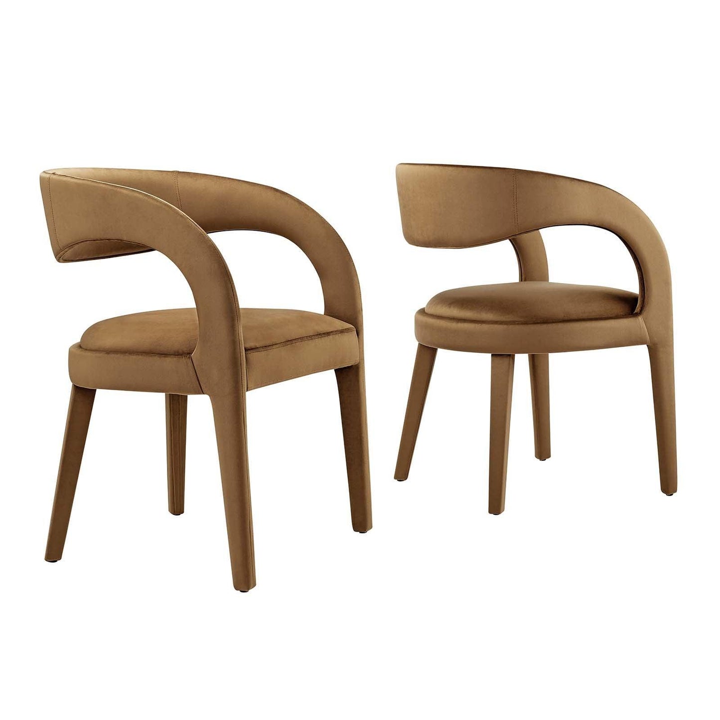 Modway Pinnacle Performance Velvet Dining Chair Set of Two, EEI-6563 FredCo