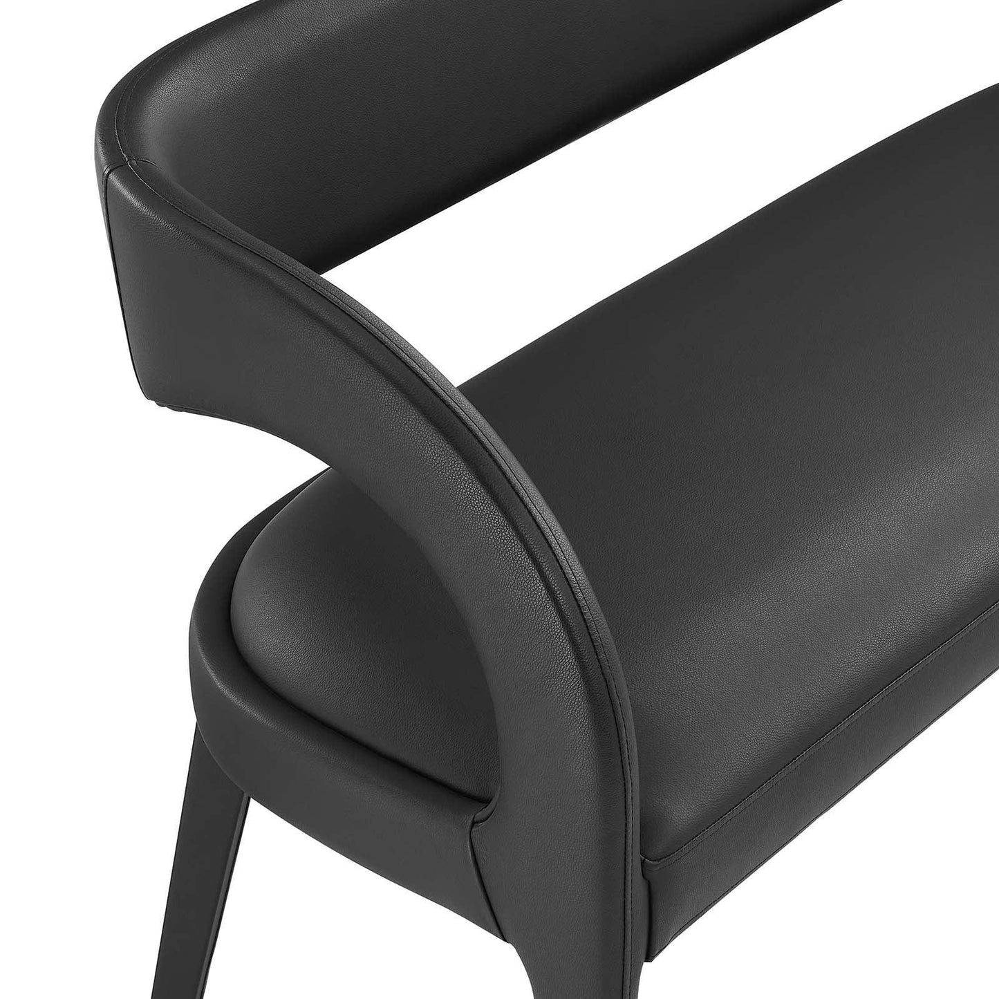 Modway Pinnacle Vegan Leather Accent Bench, EEI-6570 FredCo
