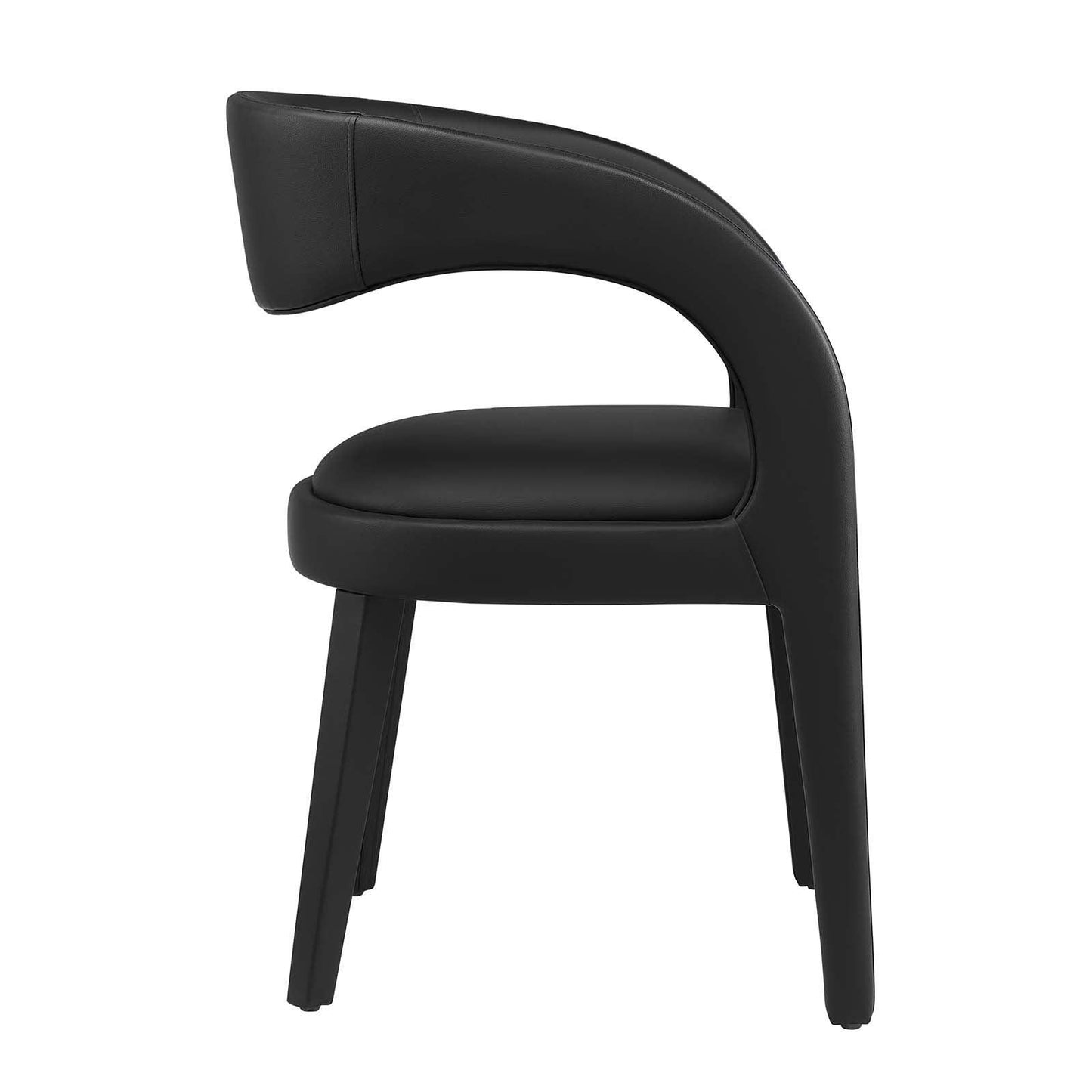 Modway Pinnacle Vegan Leather Dining Chair Set of Two, EEI-6561 FredCo