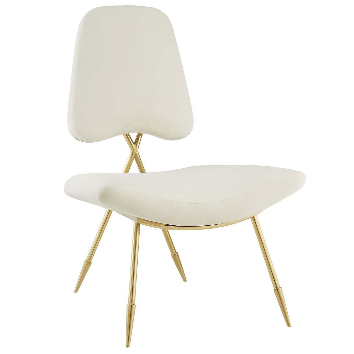 Modway Ponder Performance Velvet Lounge Chair FredCo