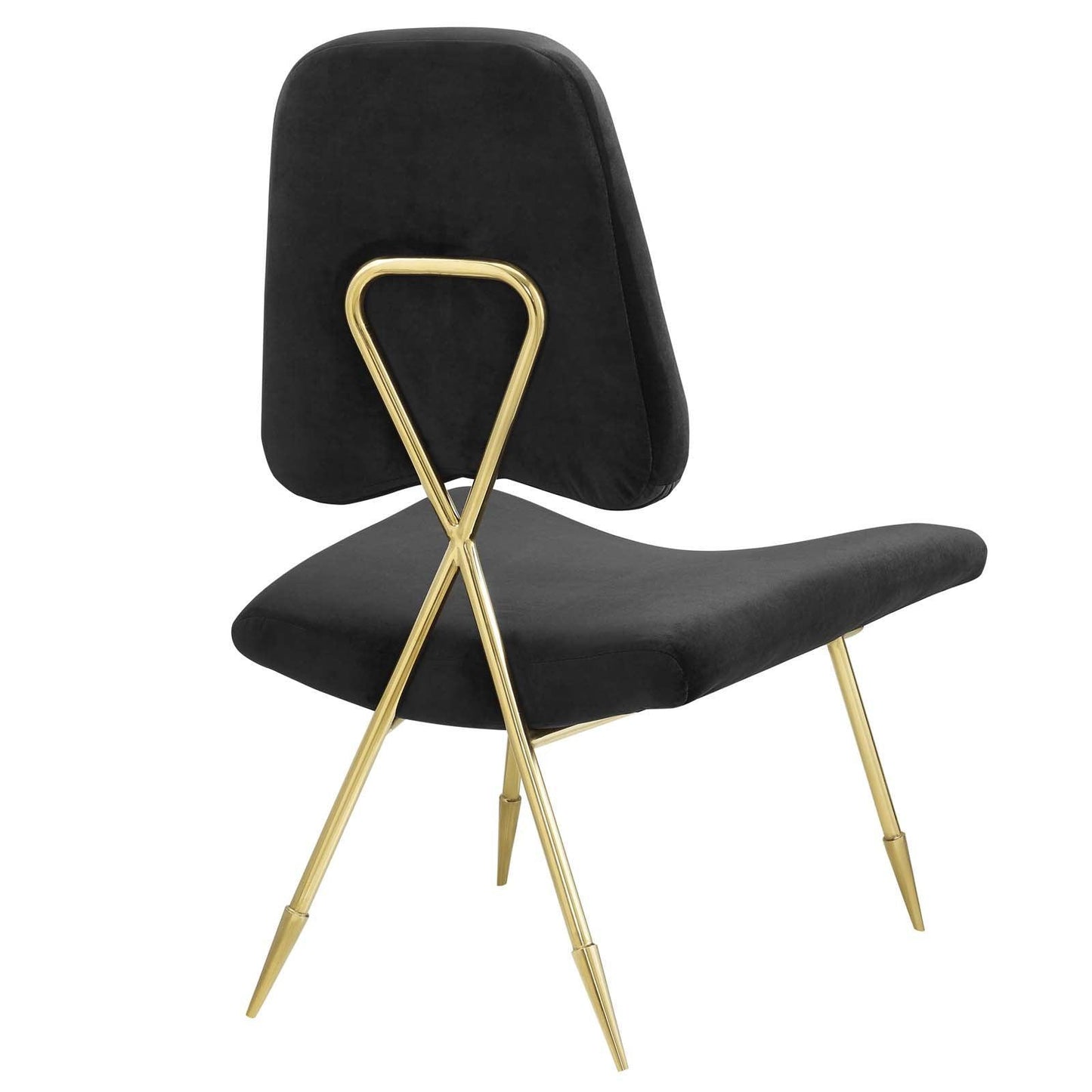 Modway Ponder Performance Velvet Lounge Chair FredCo