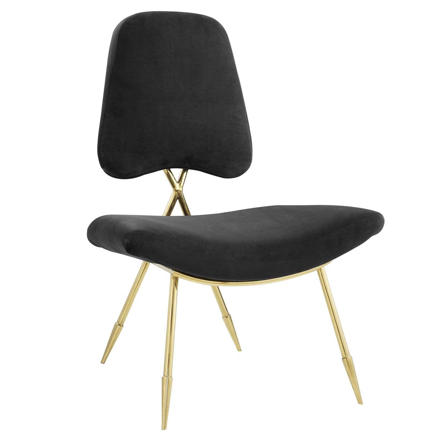Modway Ponder Performance Velvet Lounge Chair FredCo