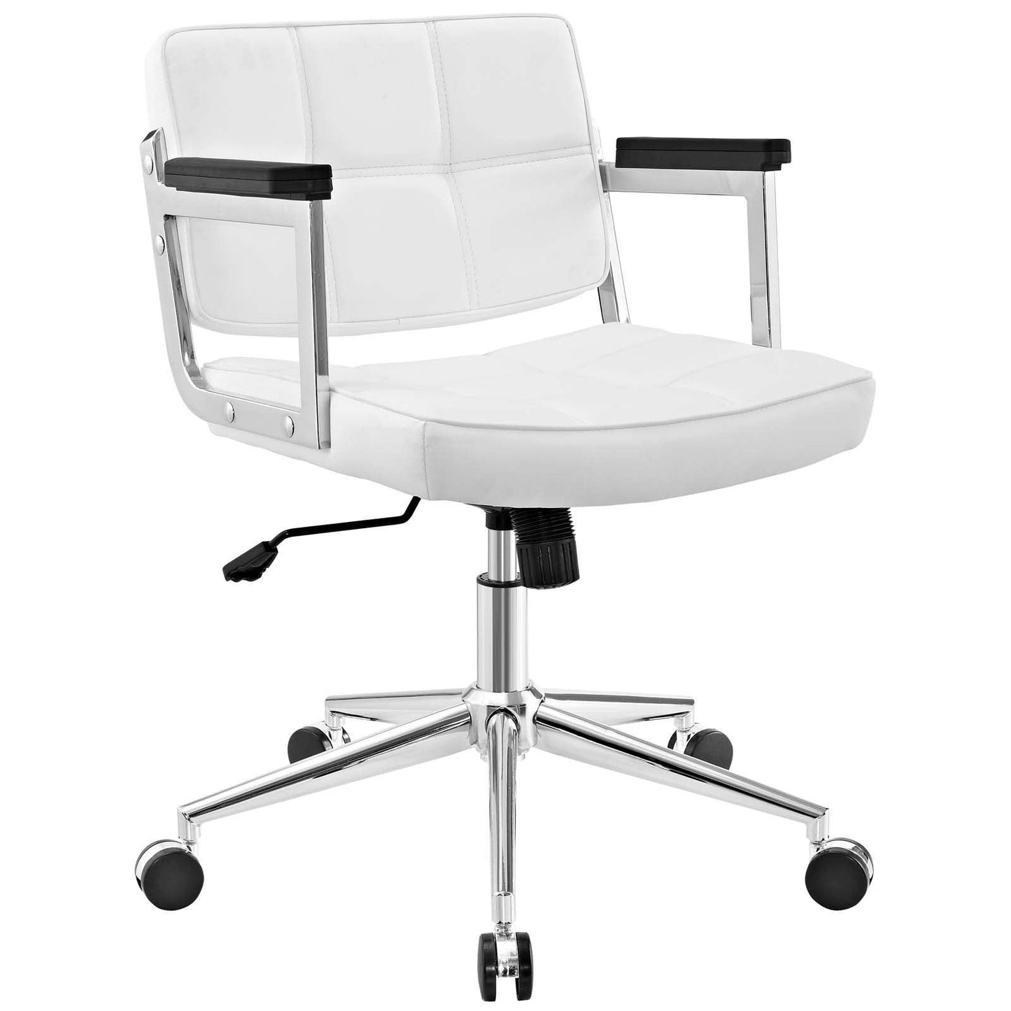 Modway Portray Mid Back Upholstered Vinyl Office Chair FredCo
