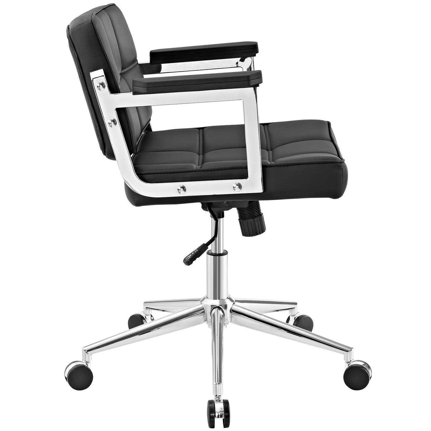 Modway Portray Mid Back Upholstered Vinyl Office Chair FredCo