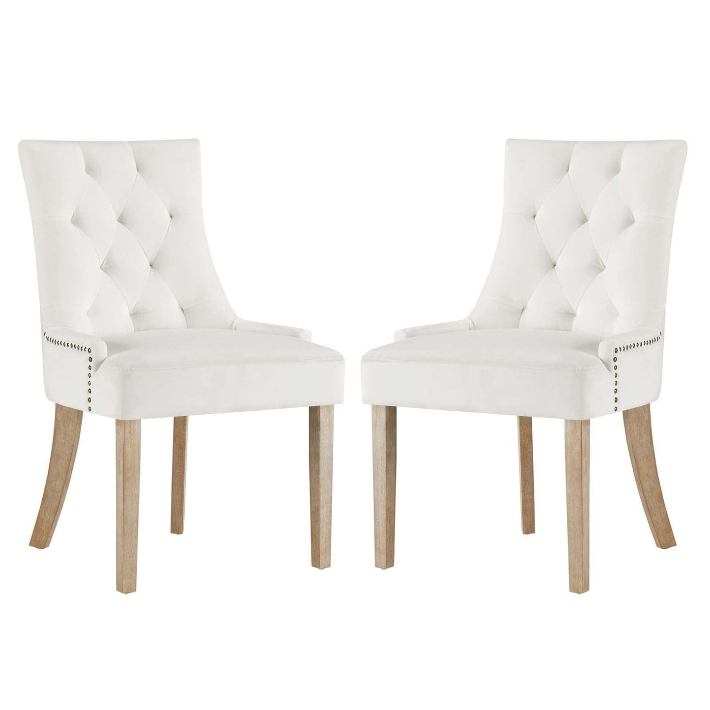Modway Pose Dining Chair Performance Velvet Set of 2 FredCo