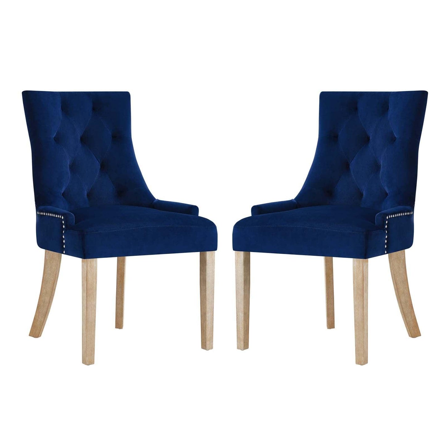 Modway Pose Dining Chair Performance Velvet Set of 2 FredCo