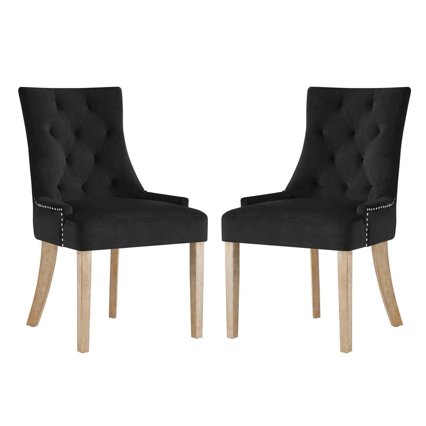 Modway Pose Dining Chair Performance Velvet Set of 2 FredCo