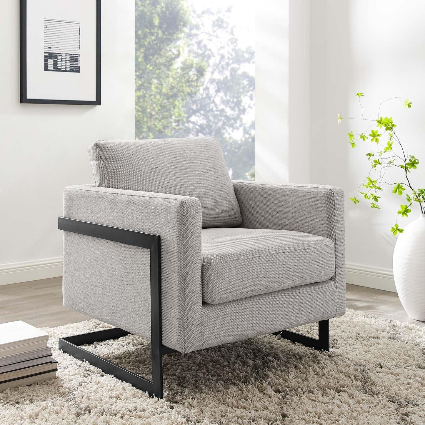 Modway Posse Upholstered Fabric Accent Chair FredCo