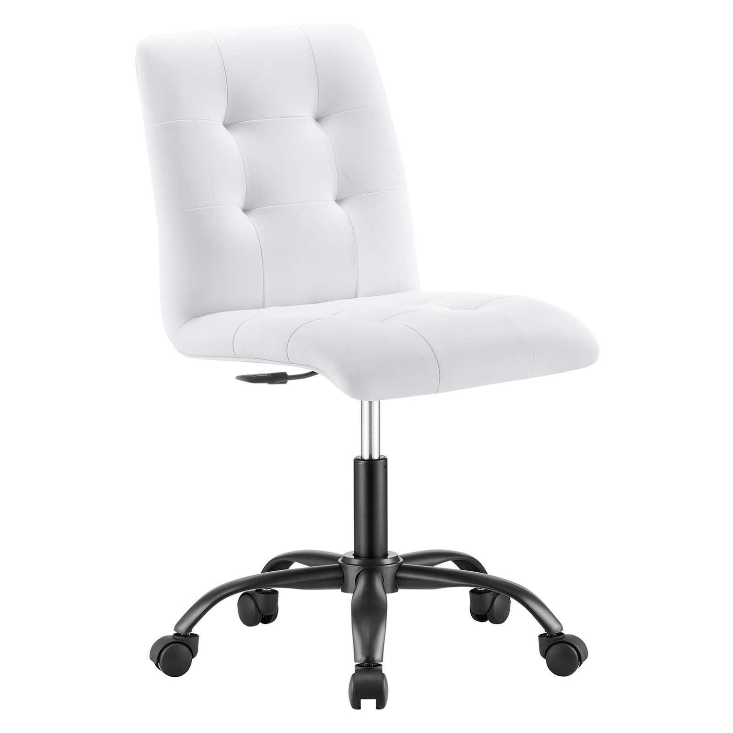 Modway Prim Armless Vegan Leather Office Chair FredCo