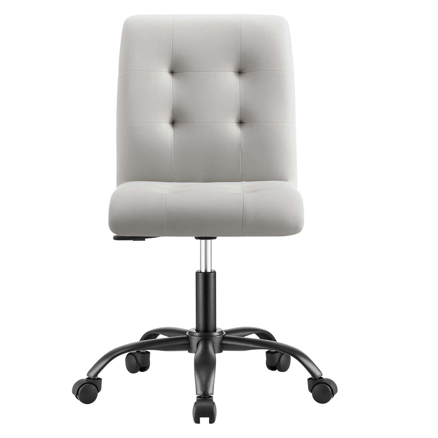 Modway Prim Armless Vegan Leather Office Chair FredCo