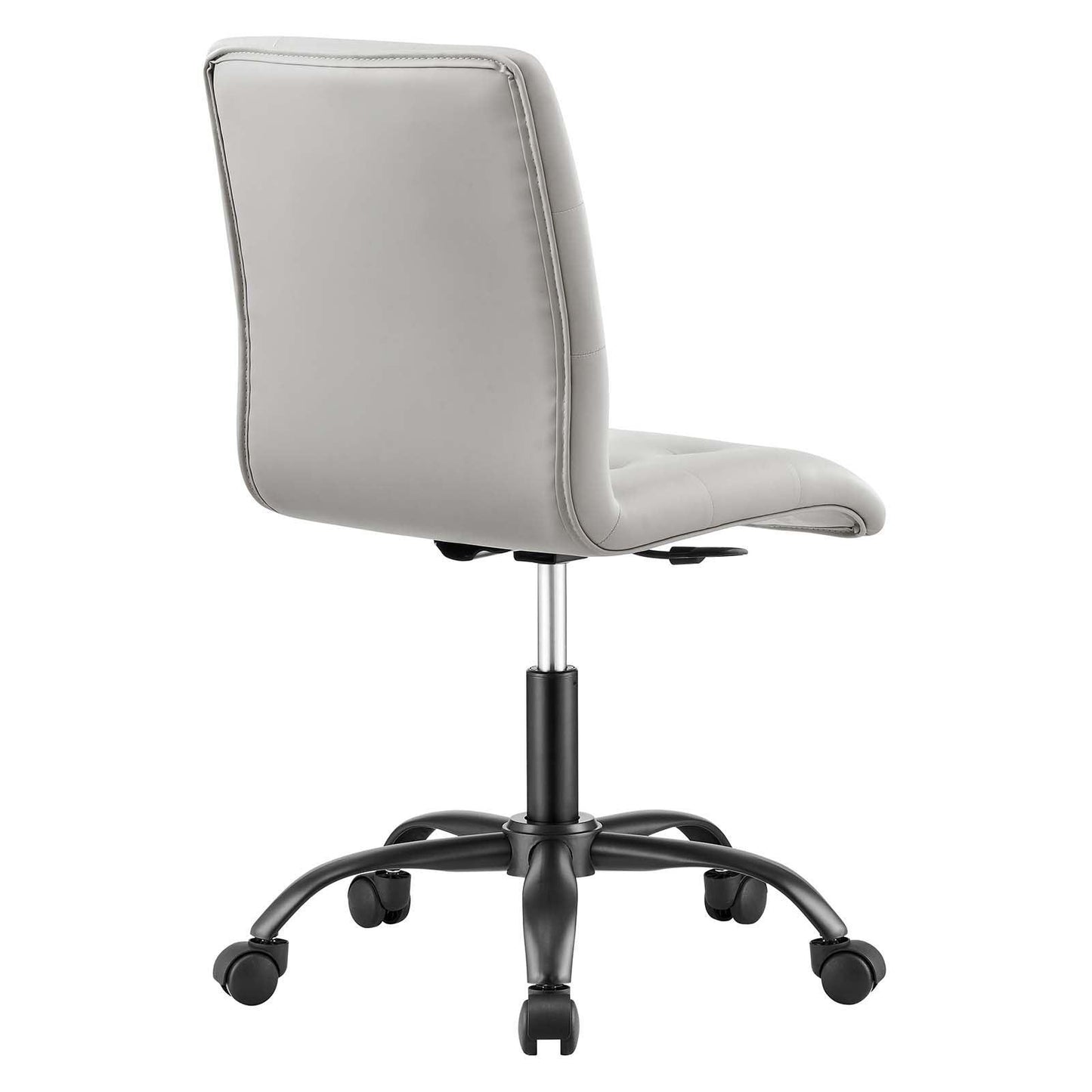 Modway Prim Armless Vegan Leather Office Chair FredCo