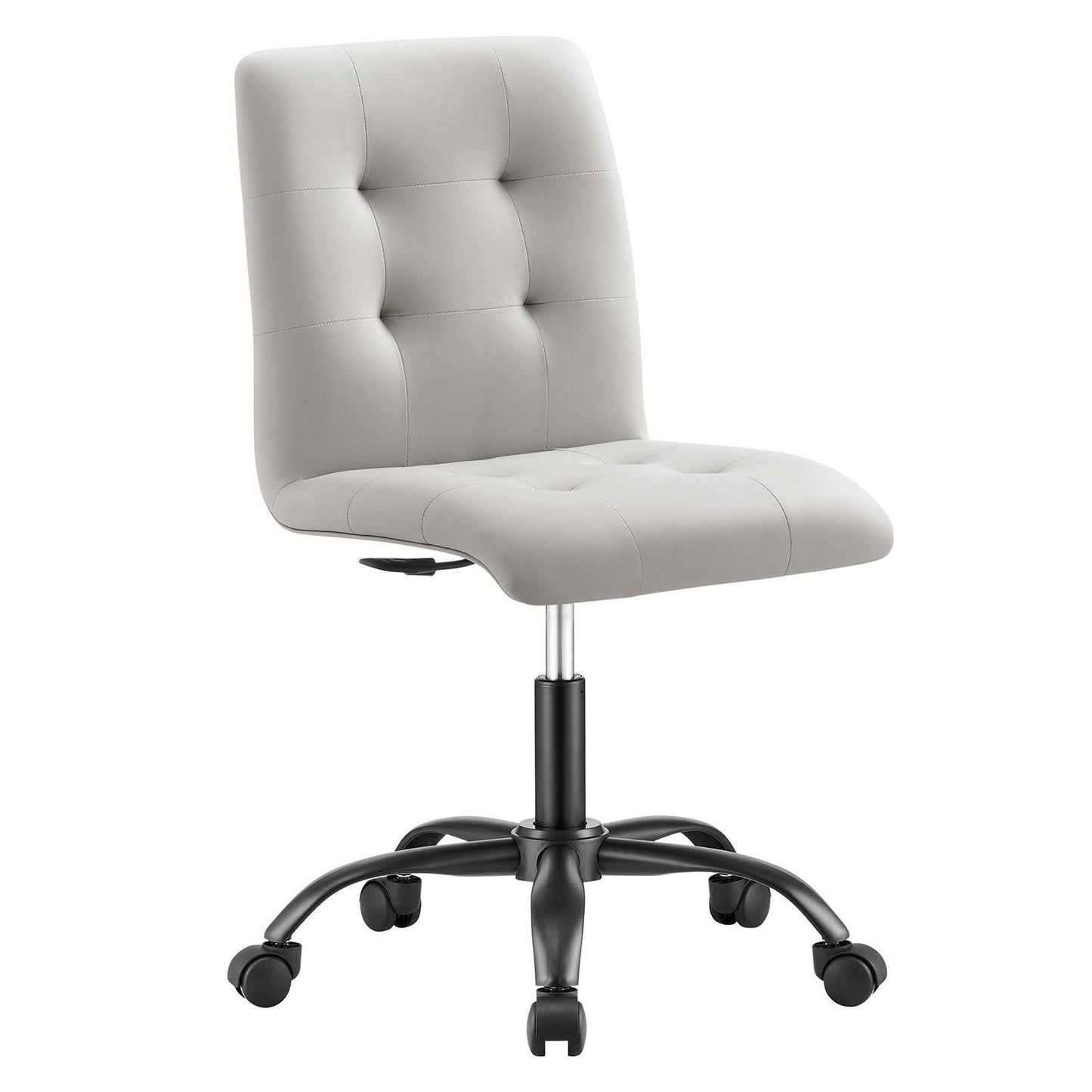 Modway Prim Armless Vegan Leather Office Chair FredCo