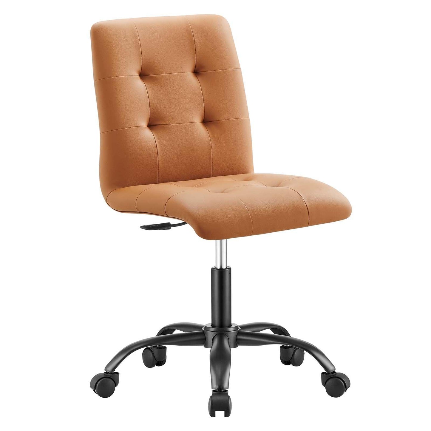 Modway Prim Armless Vegan Leather Office Chair FredCo