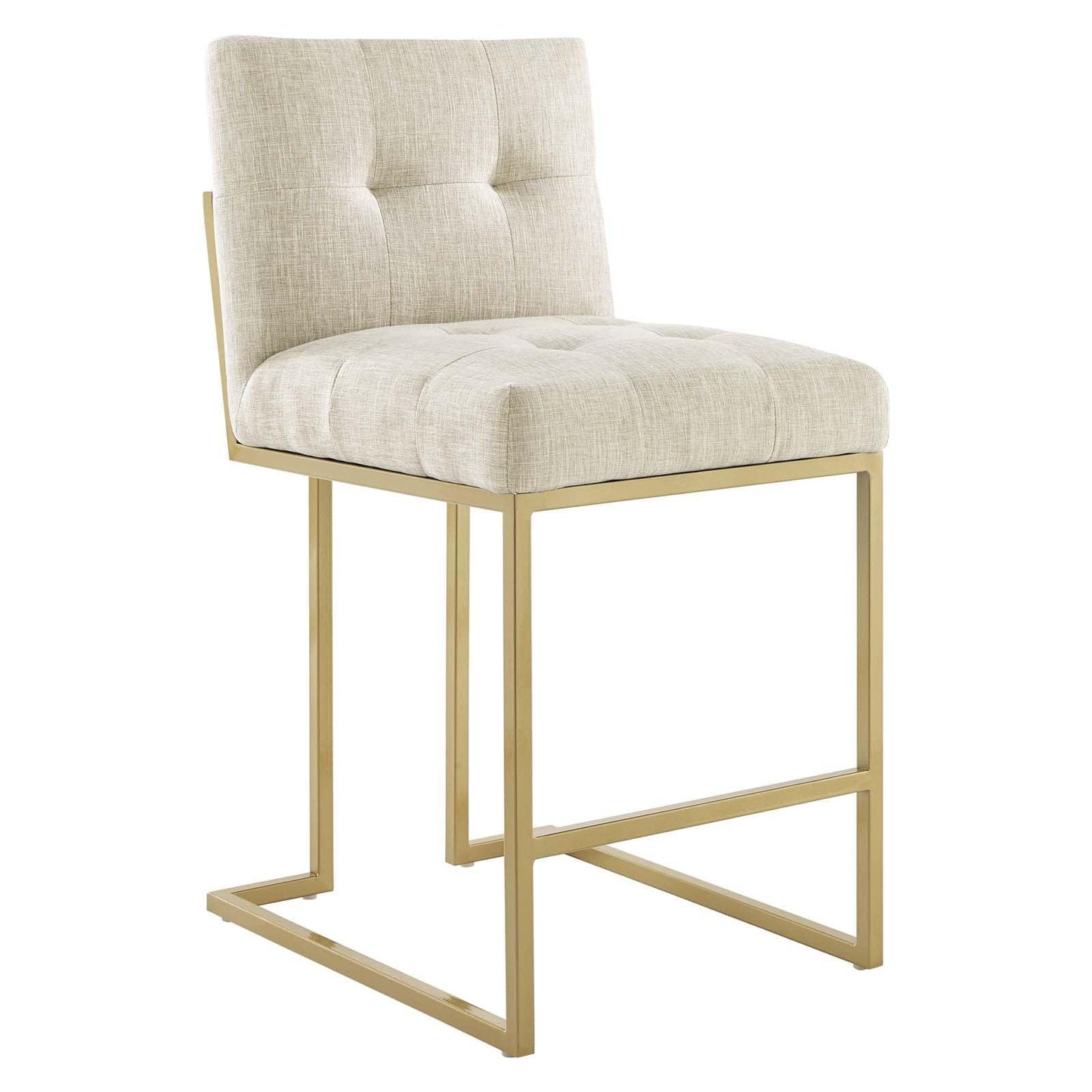 Modway Privy Counter Stool Upholstered Fabric Set of 2 FredCo