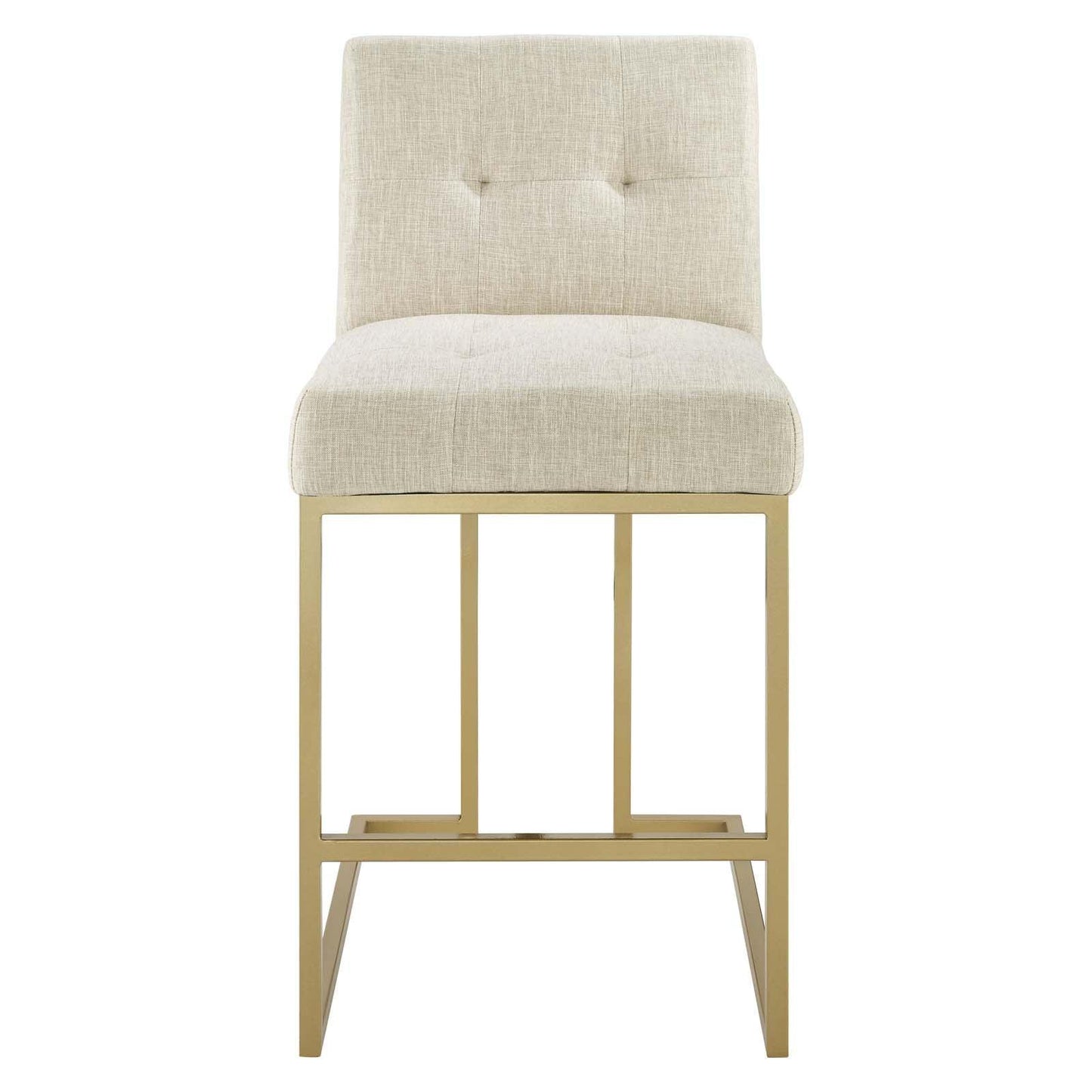 Modway Privy Counter Stool Upholstered Fabric Set of 2 FredCo