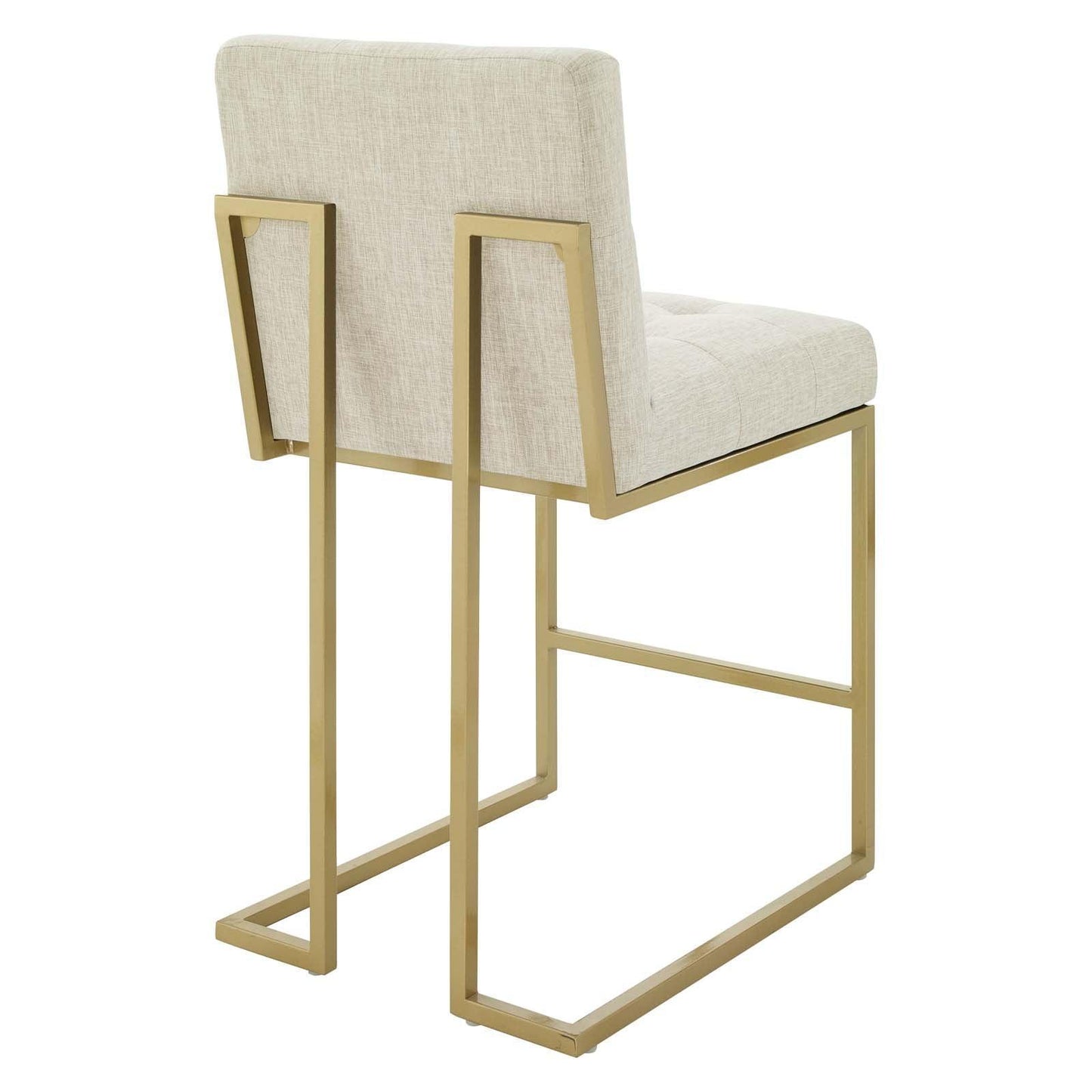 Modway Privy Counter Stool Upholstered Fabric Set of 2 FredCo