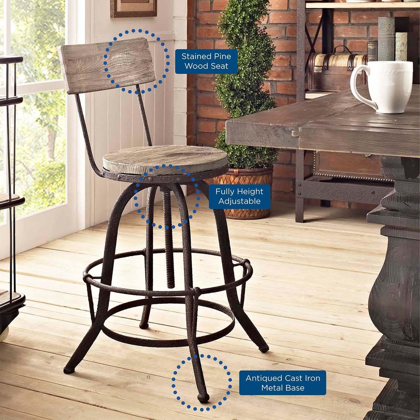 Modway Procure Bar Stool Set of 4 FredCo