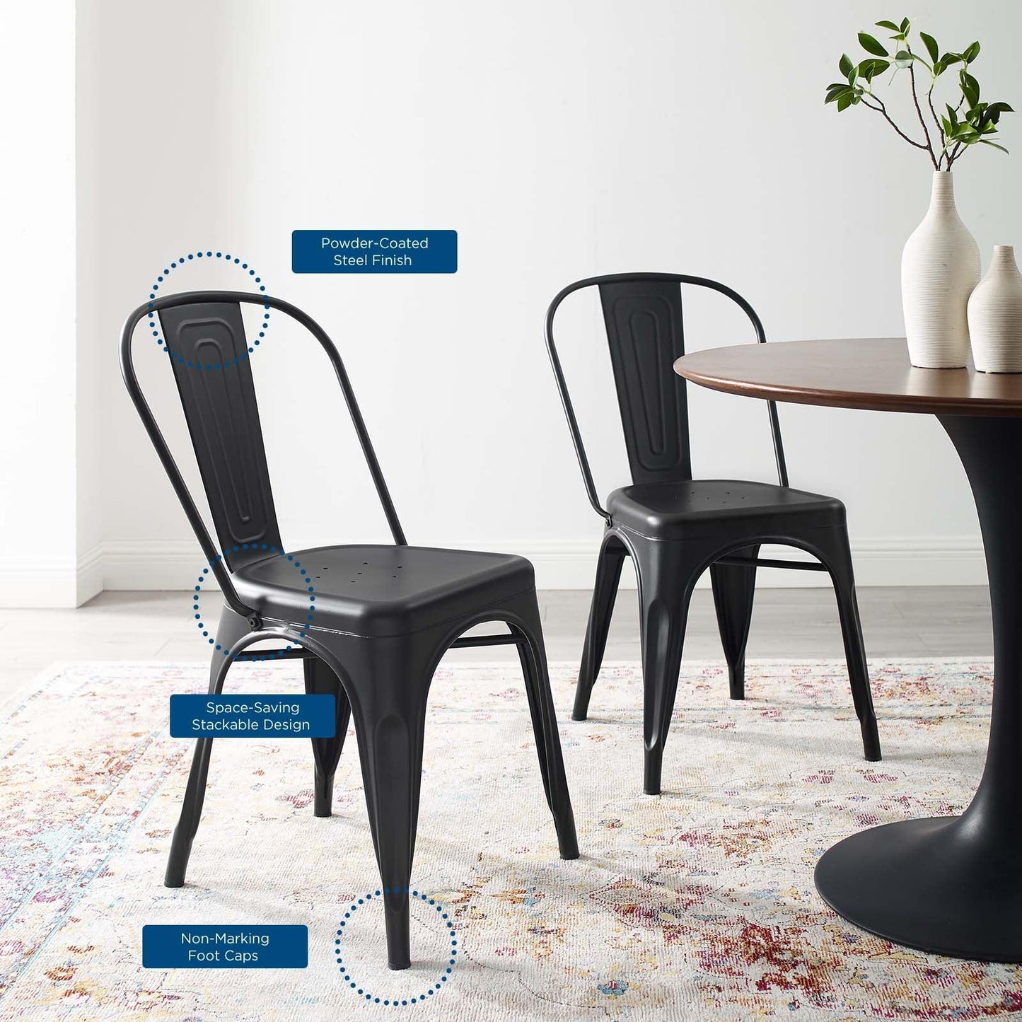 Modway Promenade Bistro Dining Side Chair Set of 2 FredCo