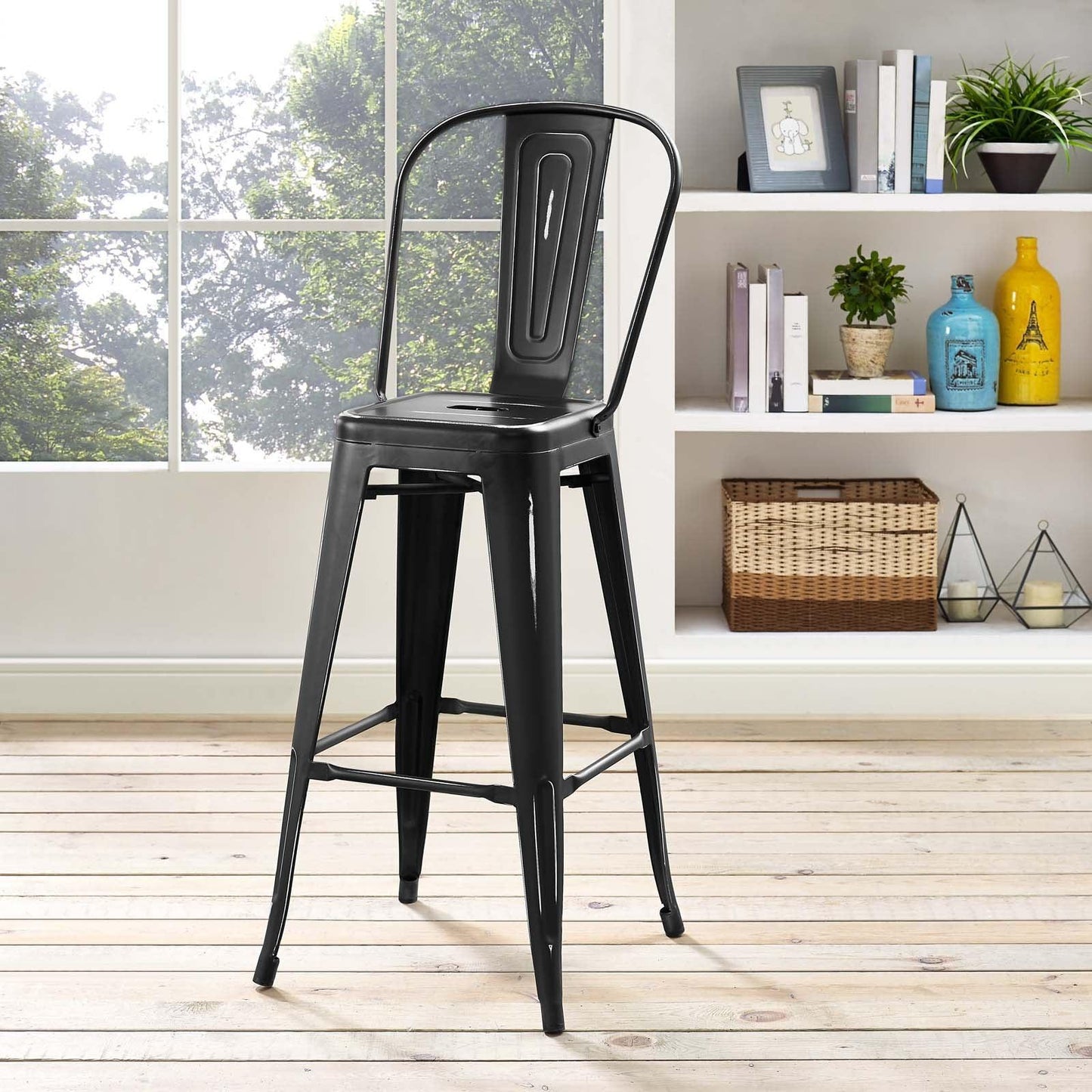 Modway Promenade Metal Bar Side Stool FredCo