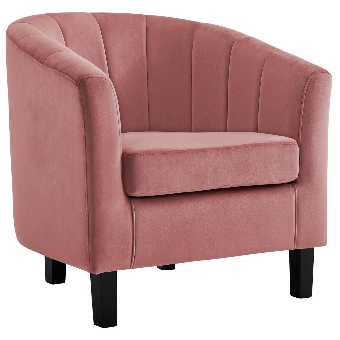 Modway Prospect Channel Tufted Performance Velvet Armchair Set of 2 FredCo