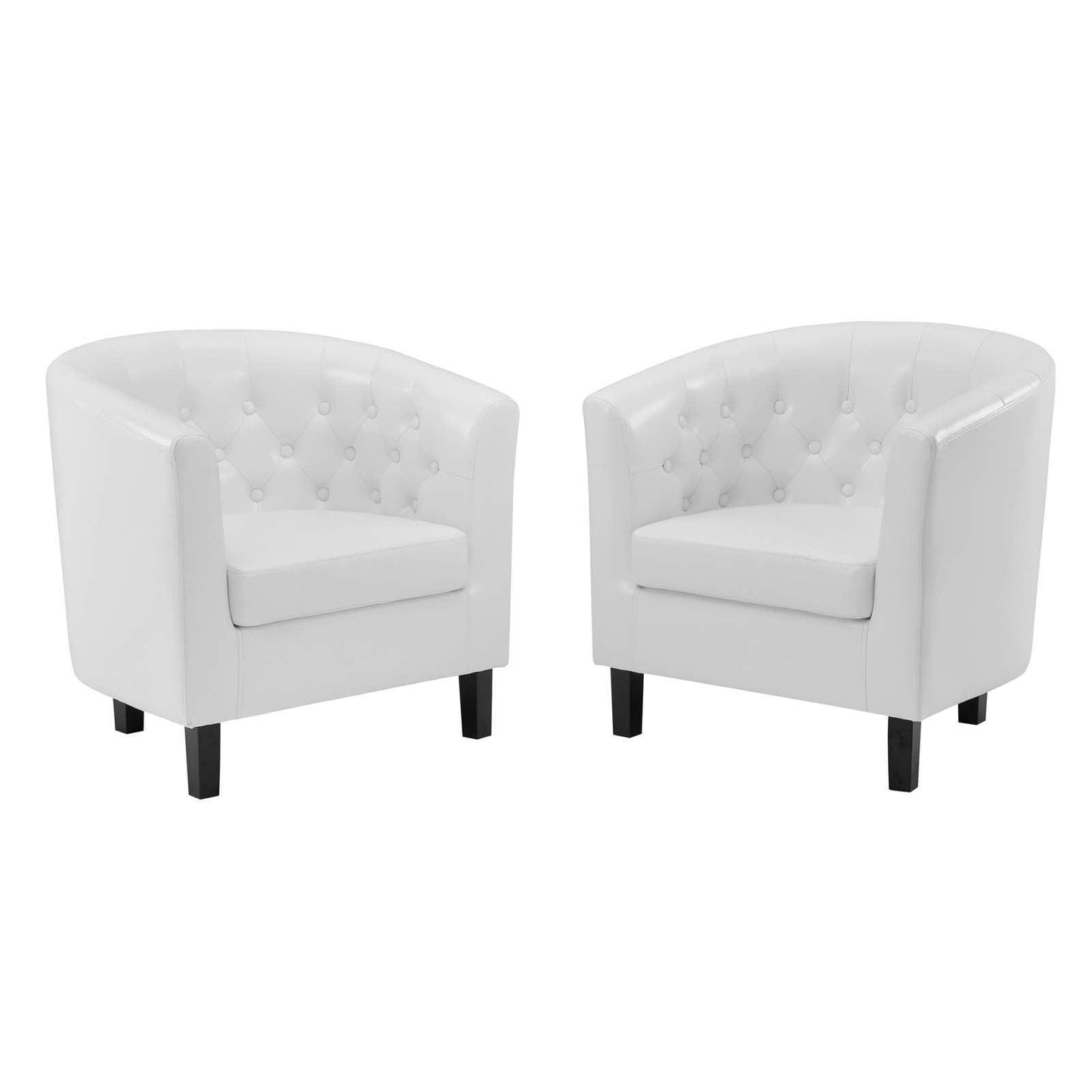 Modway Prospect Upholstered Vinyl Armchair Set of 2 FredCo