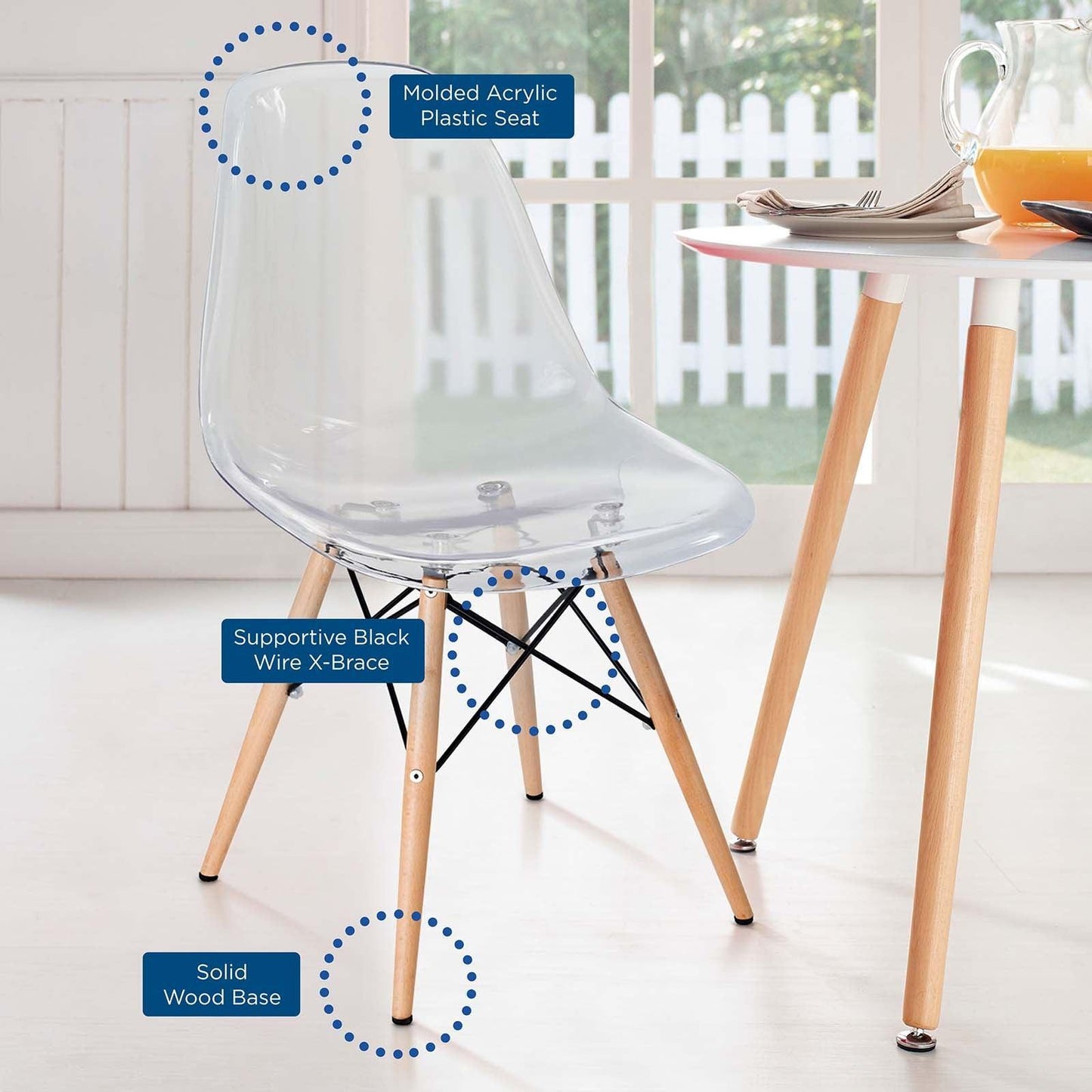 Modway Pyramid Dining Side Chair, EEI-2315 FredCo