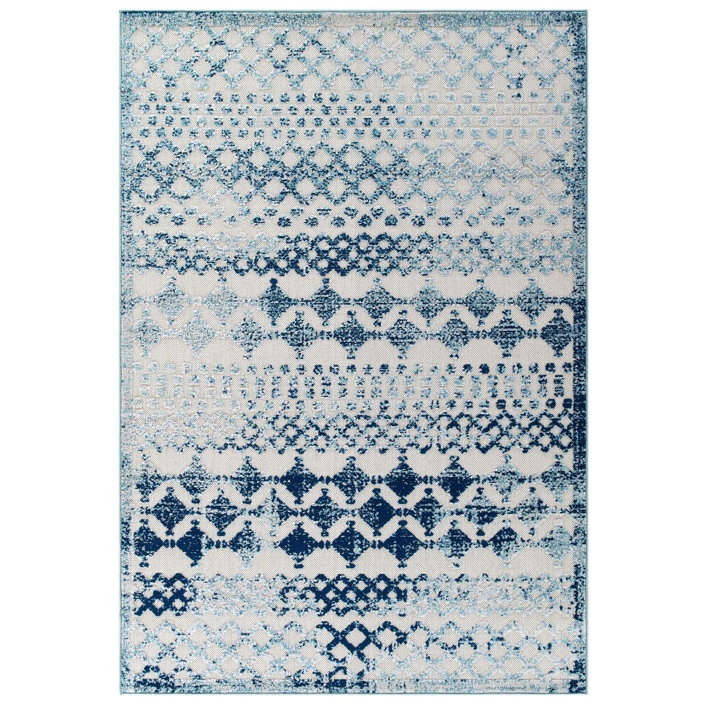 Modway Reflect Giada Abstract Diamond Moroccan Trellis Indoor/Outdoor Area Rug FredCo