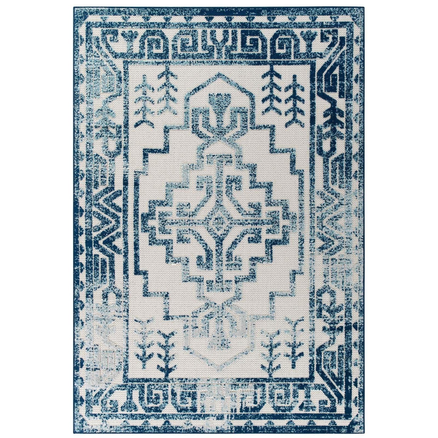 Modway Reflect Nyssa Distressed Geometric Southwestern Aztec Indoor/Outdoor Area Rug FredCo