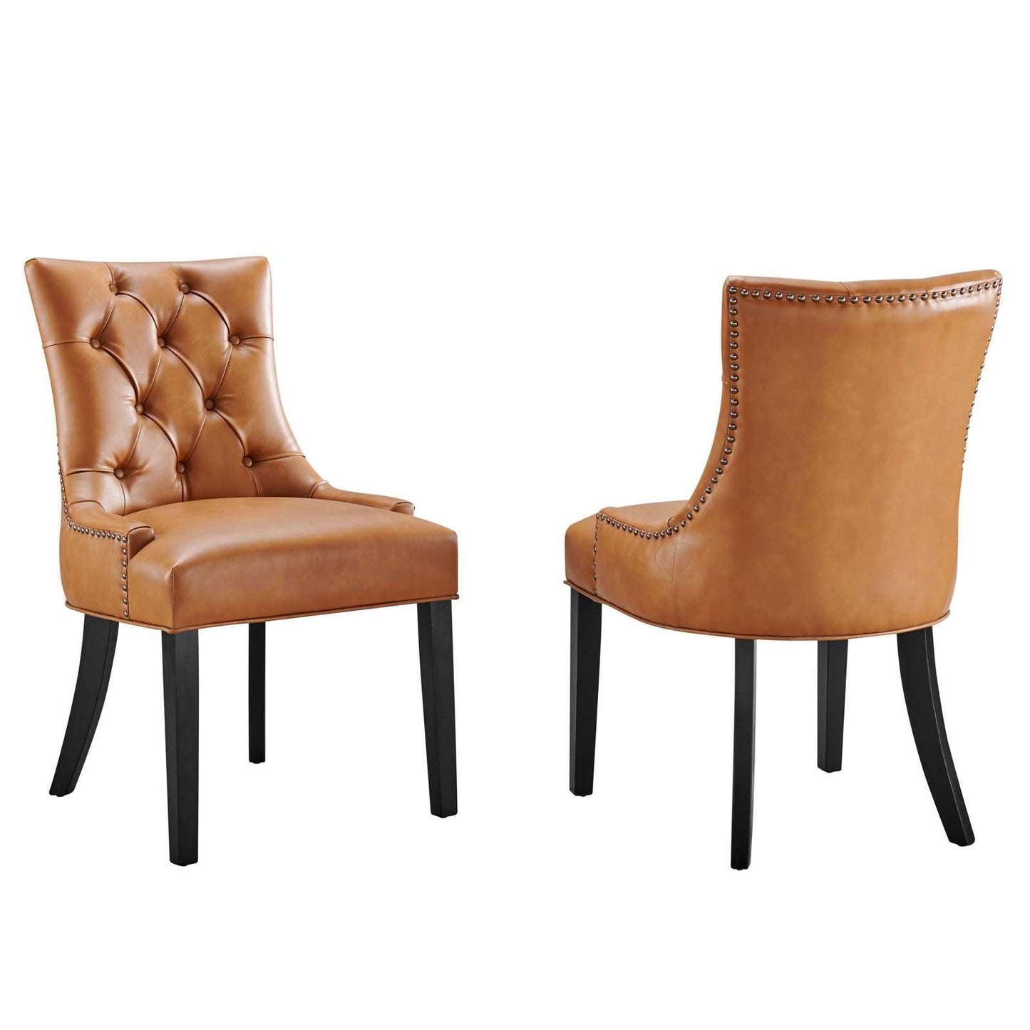 Modway Regent Dining Side Chair Vinyl Set of 2 FredCo