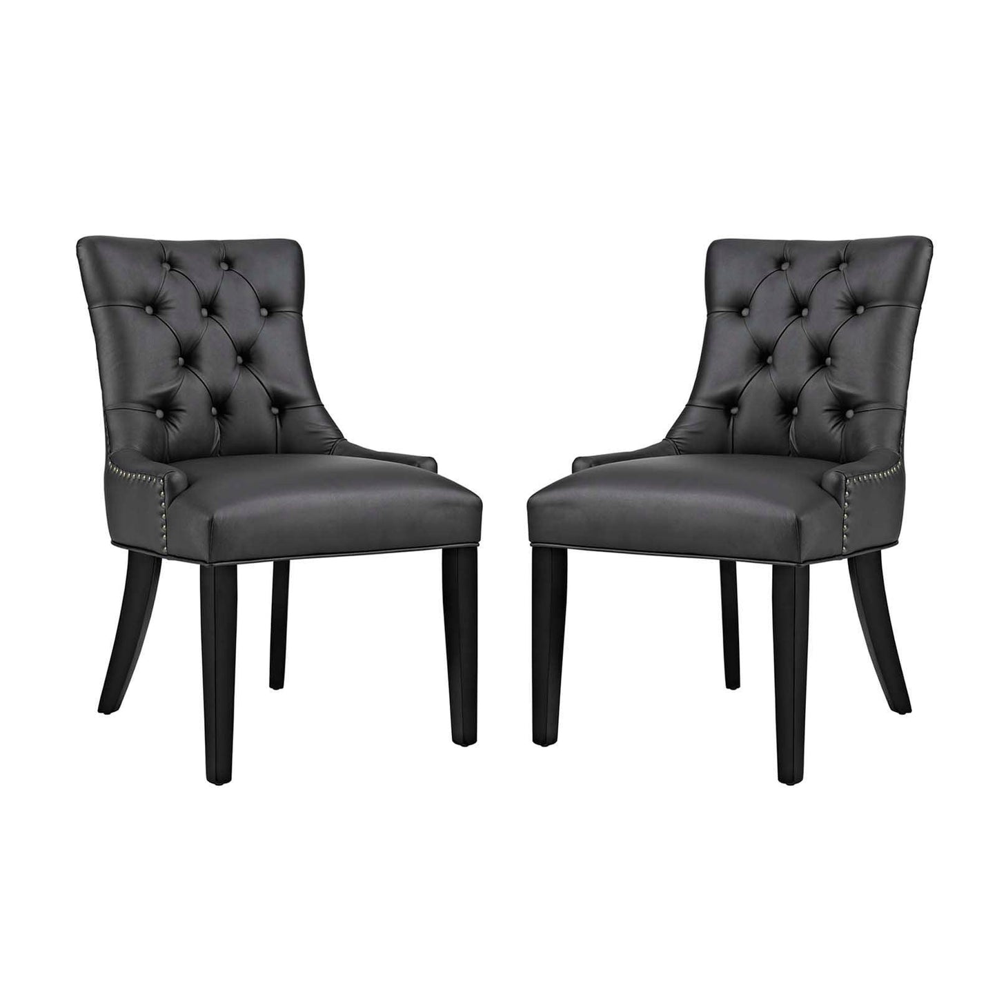 Modway Regent Dining Side Chair Vinyl Set of 2 FredCo