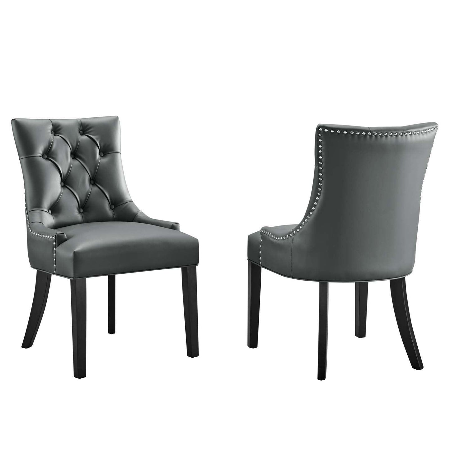 Modway Regent Dining Side Chair Vinyl Set of 2 FredCo