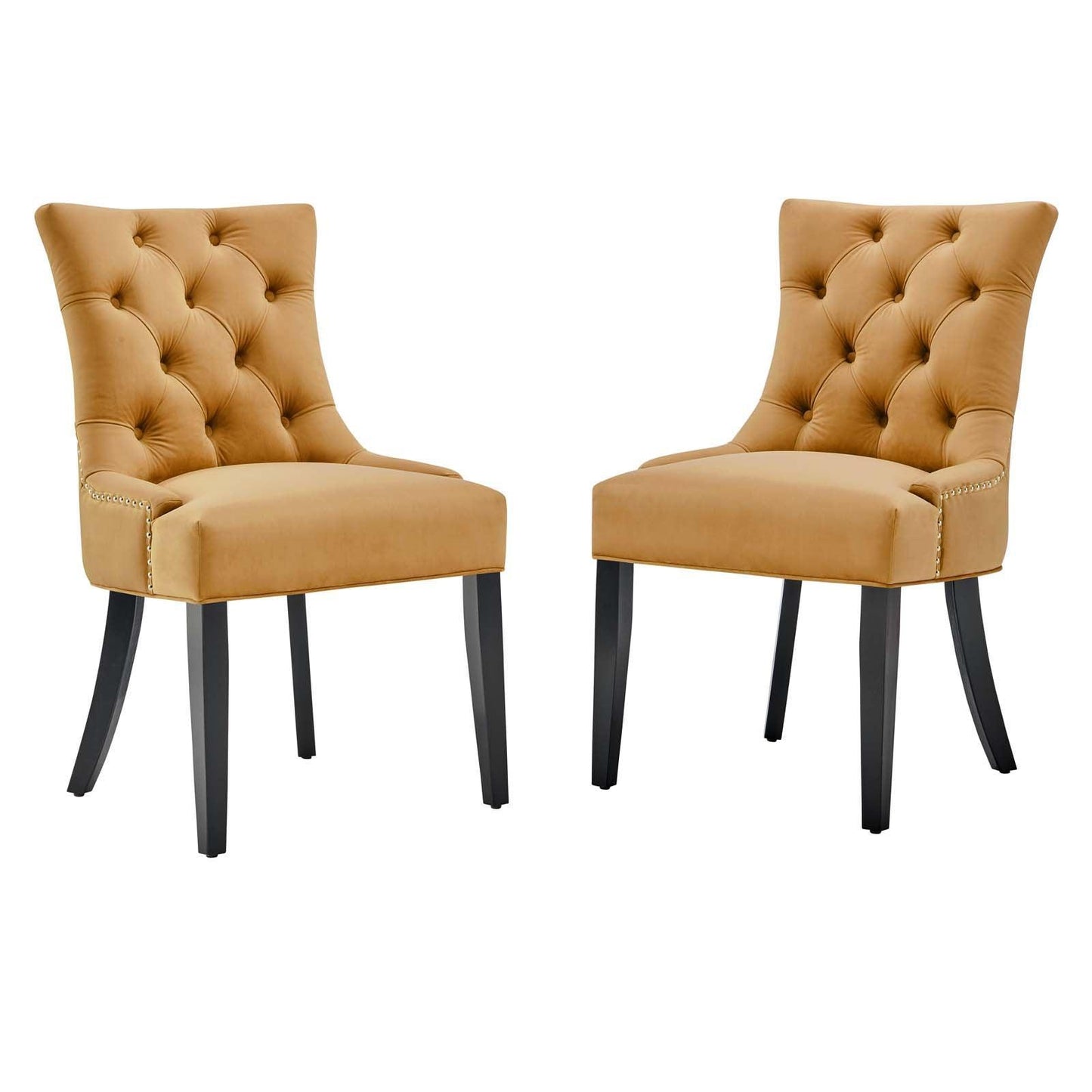 Modway Regent Tufted Performance Velvet Dining Side Chairs - Set of 2 FredCo