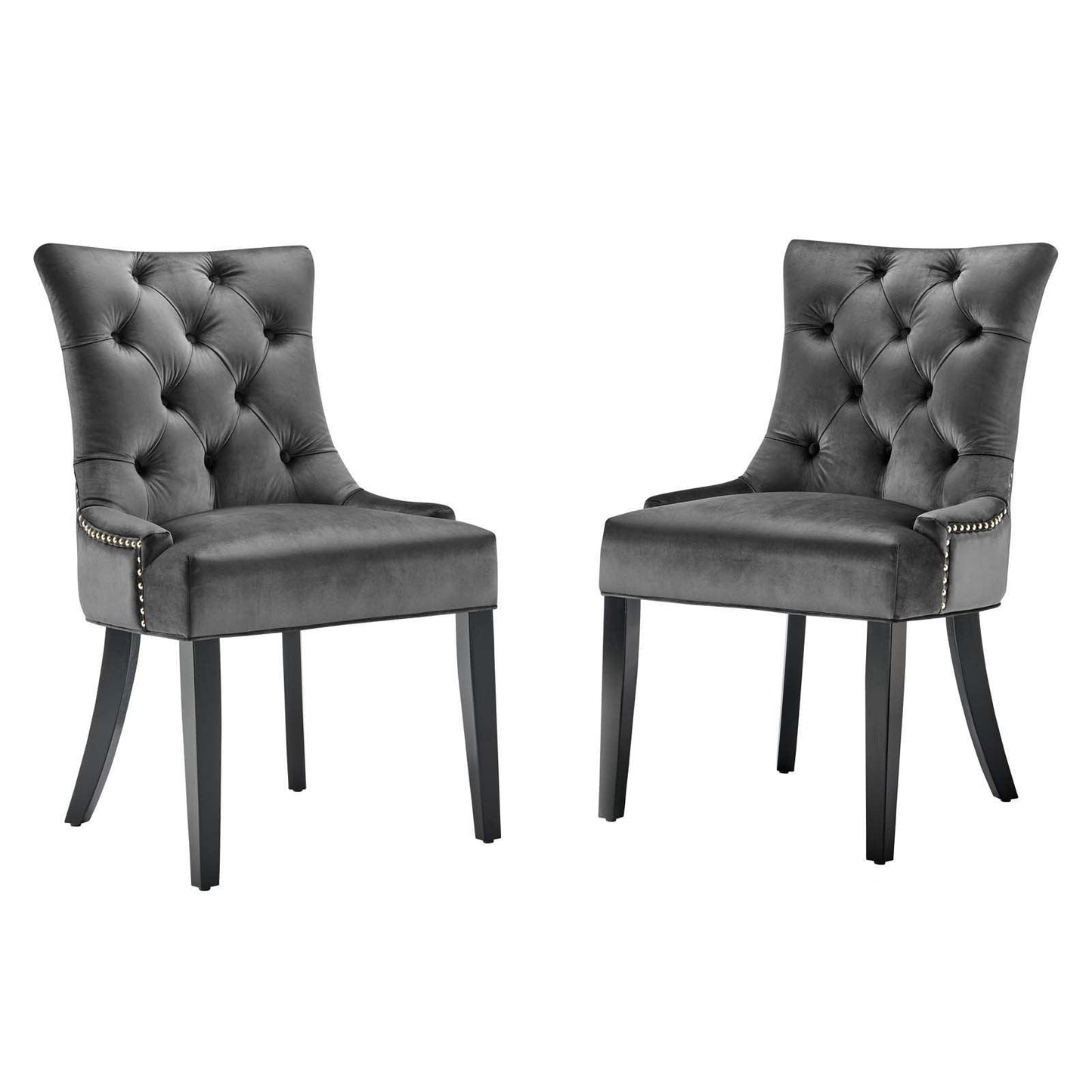Modway Regent Tufted Performance Velvet Dining Side Chairs - Set of 2 FredCo