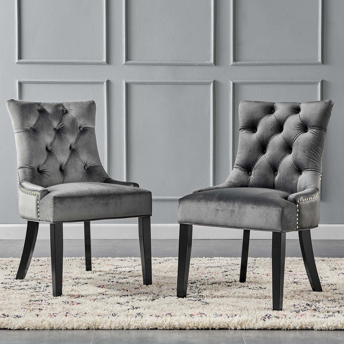 Modway Regent Tufted Performance Velvet Dining Side Chairs - Set of 2 FredCo