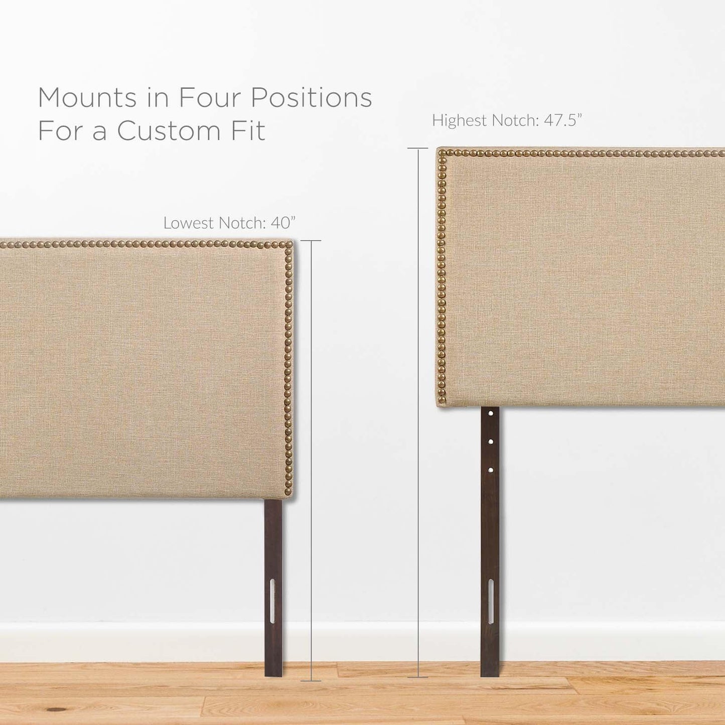 Modway Region Nailhead Queen Upholstered Headboard FredCo